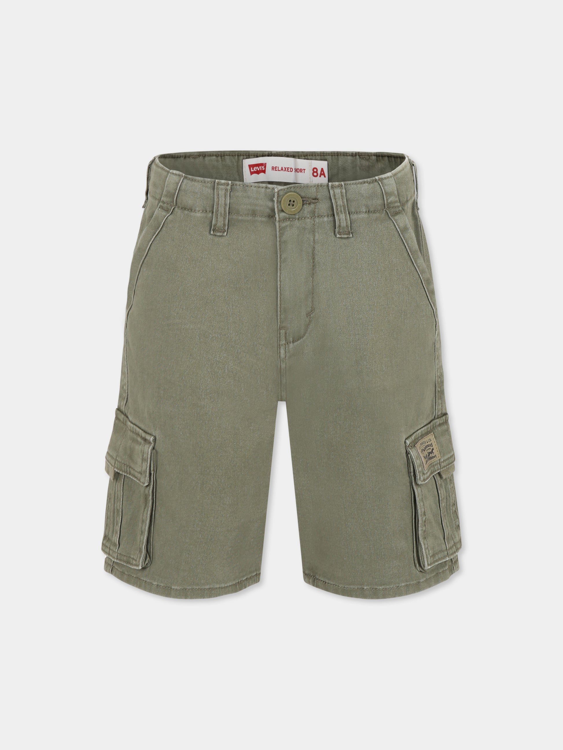 Shorts verdi per bambino,Levi's Kids,M381 EHF