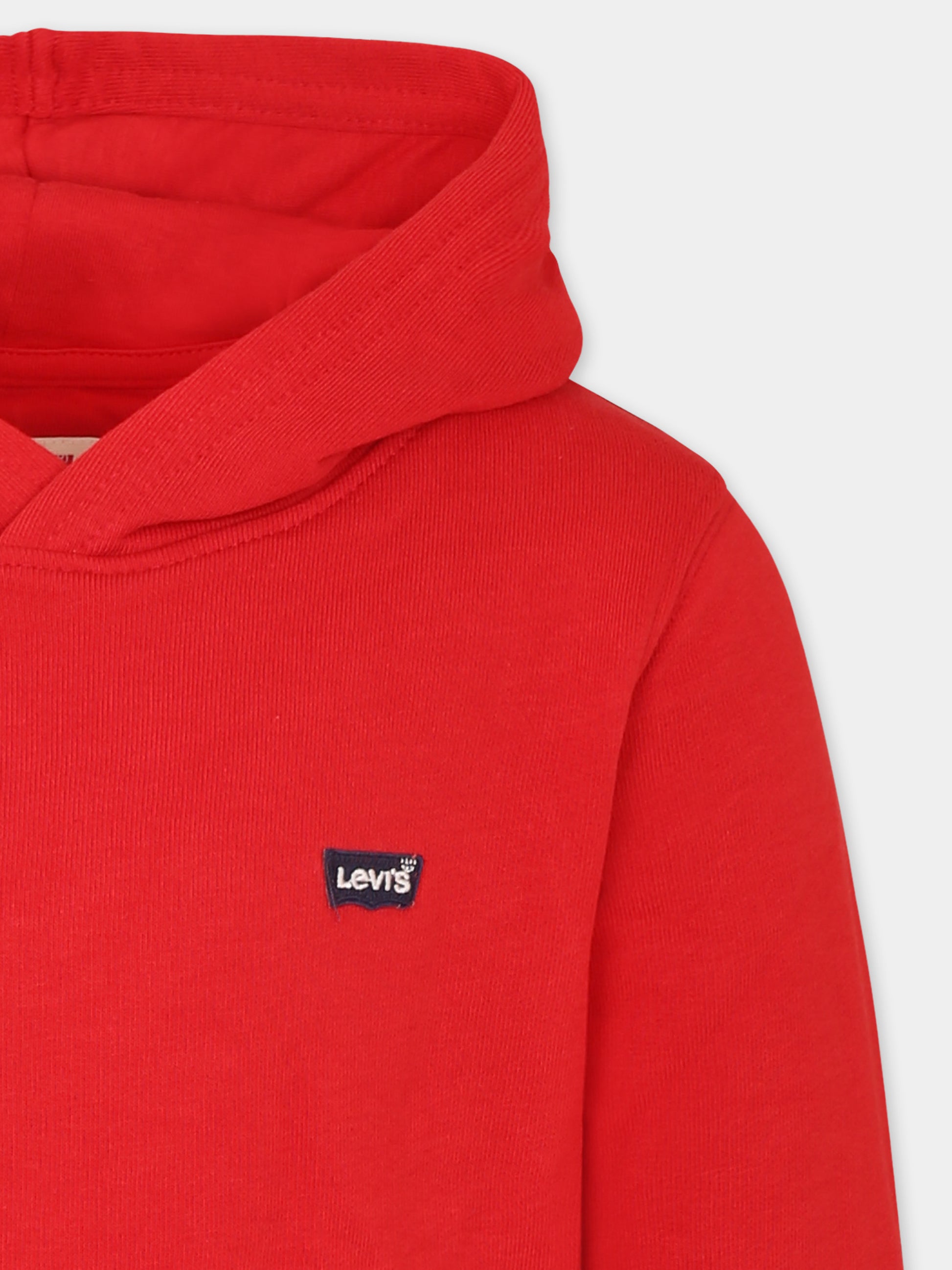 Felpa rossa per bambino con logo,Levi's Kids,K422 R58
