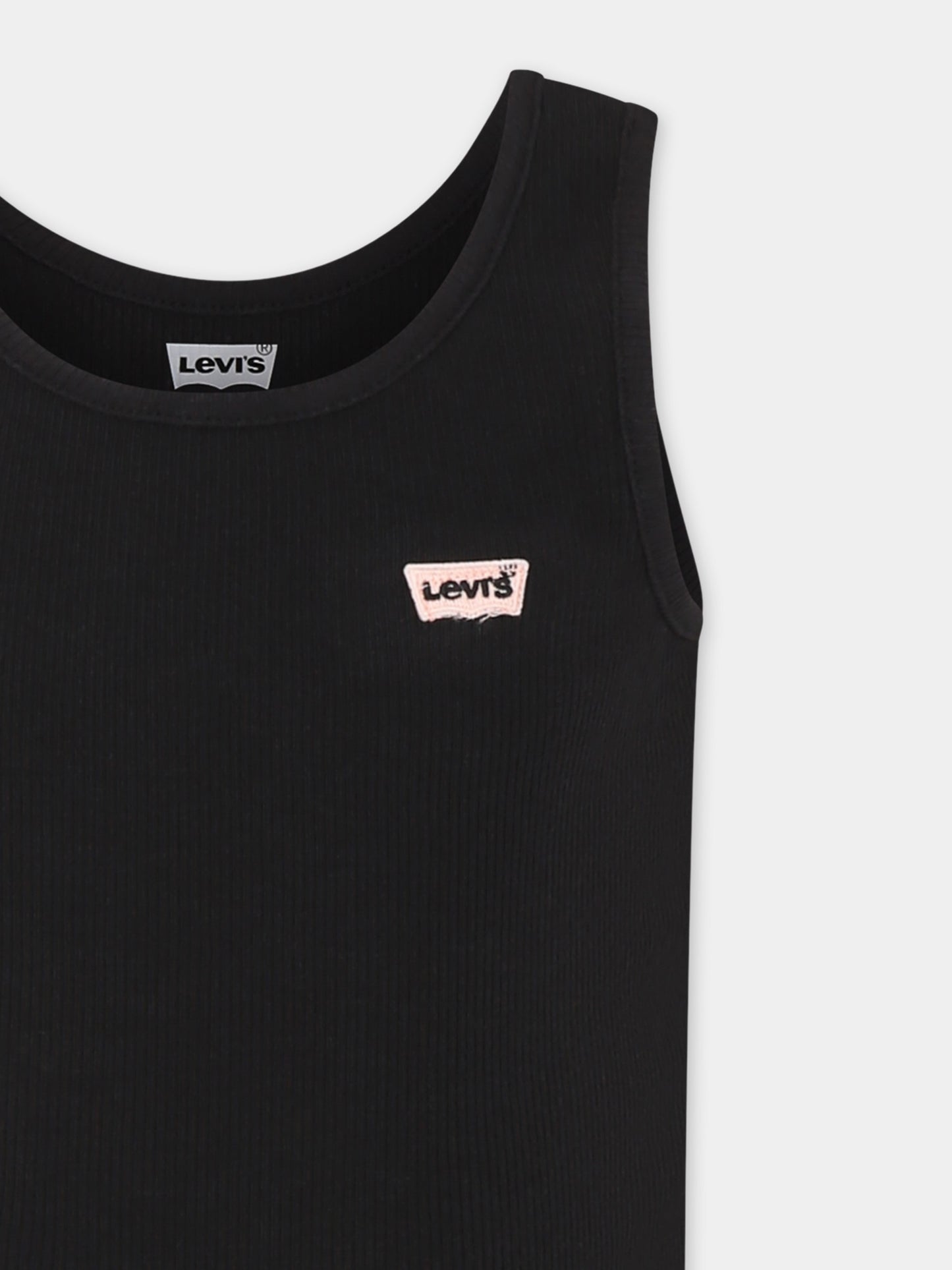 Canotta nera per bambina con logo,Levi's Kids,K116 023