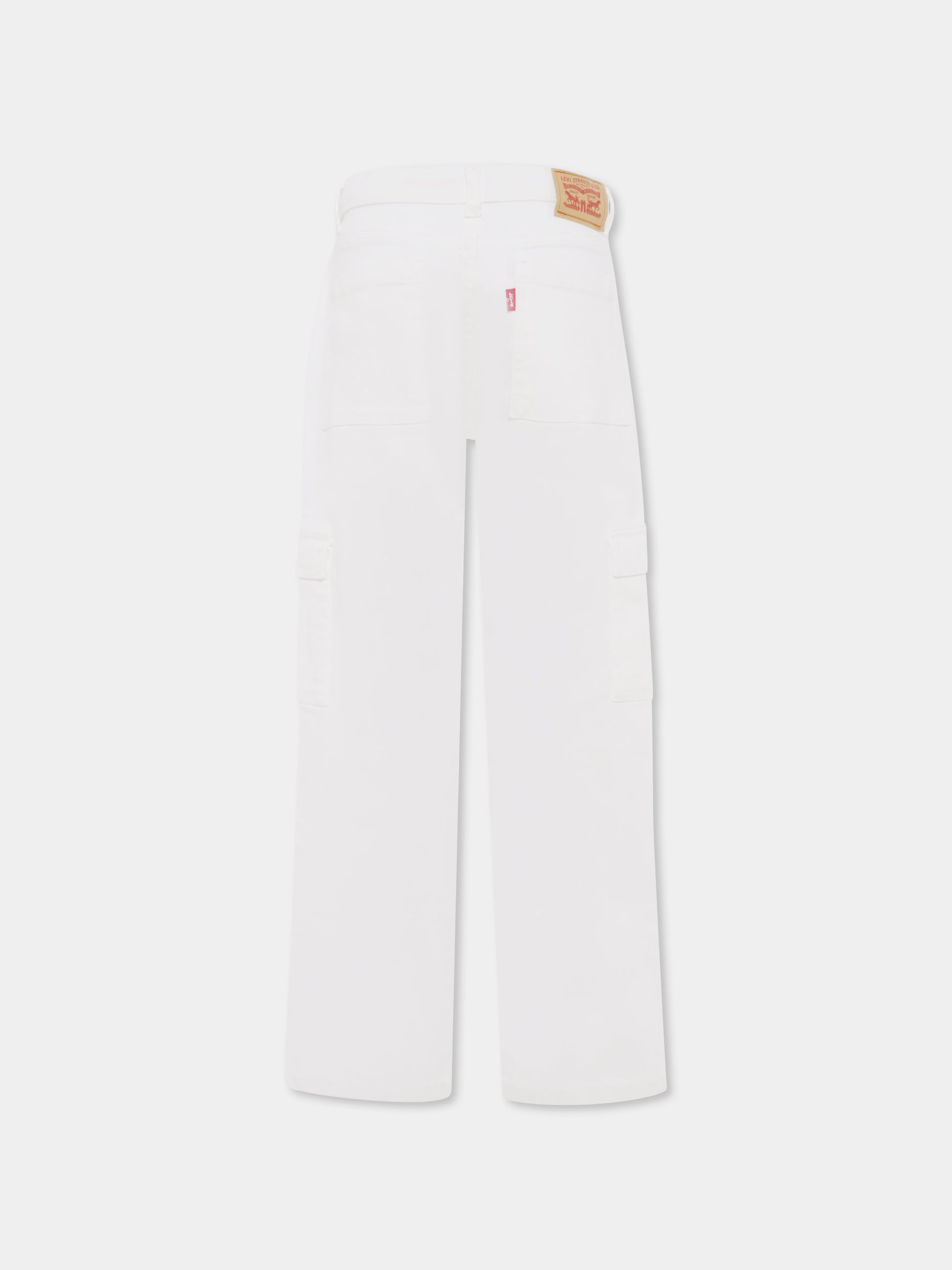 Jeans bianchi per bambina con logo,Levi's Kids,K991 X38