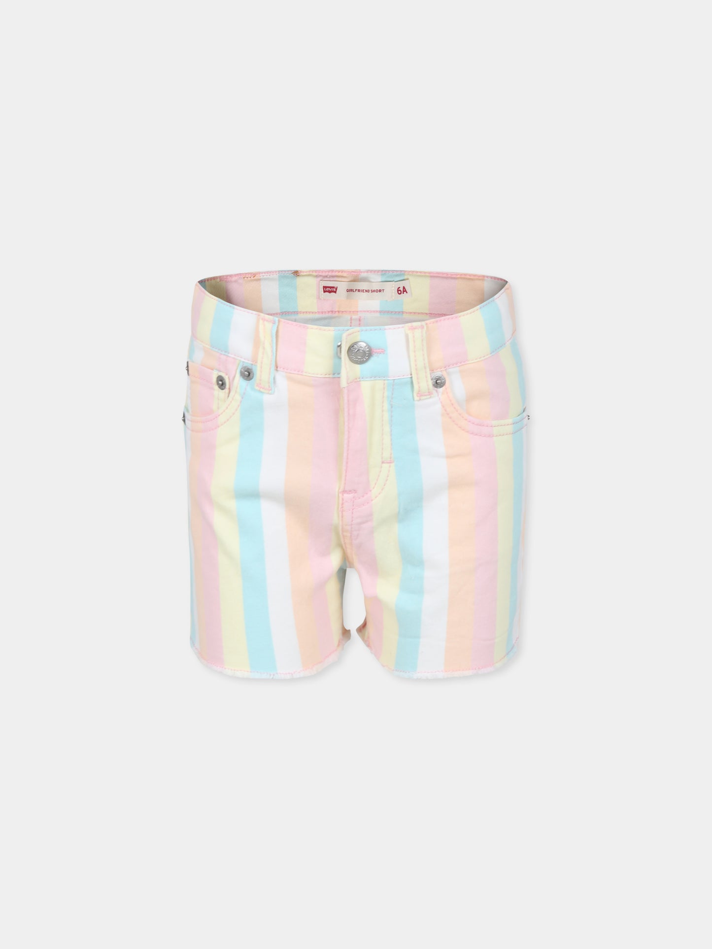 Shorts multicolor per bambina con logo,Levi's Kids,24SLK3EK272 Y6I