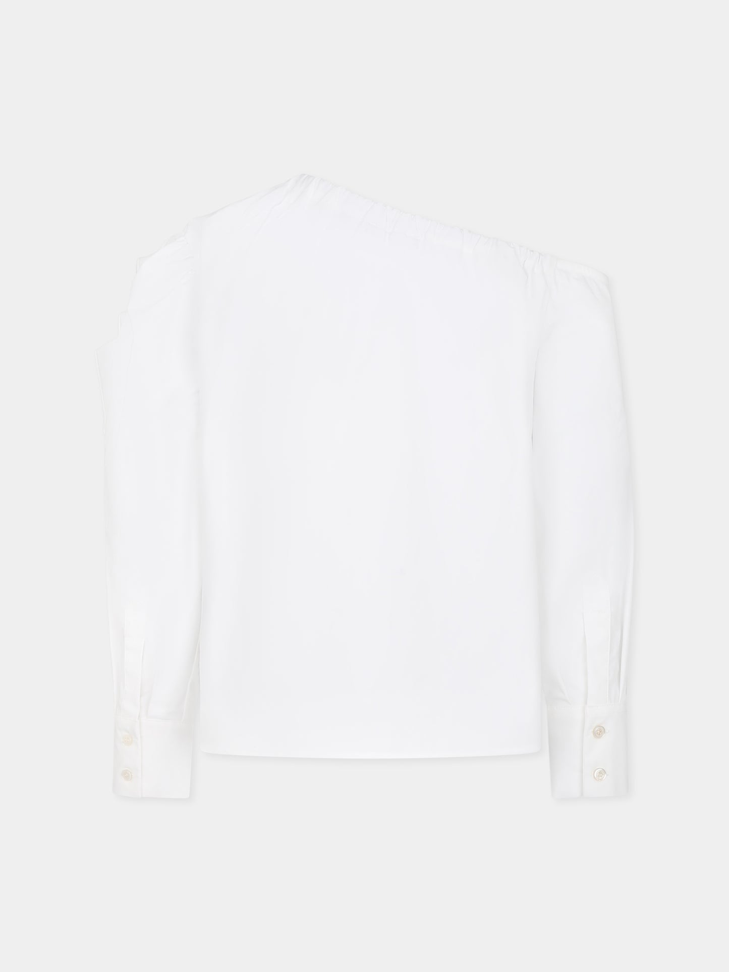 Top bianco per bambina con fiore