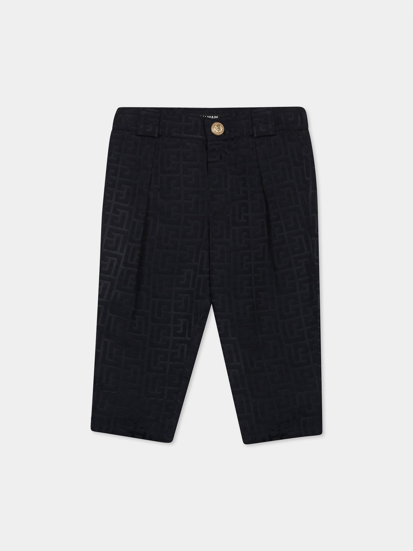 Pantaloni blu per neonato con iconico labirinto