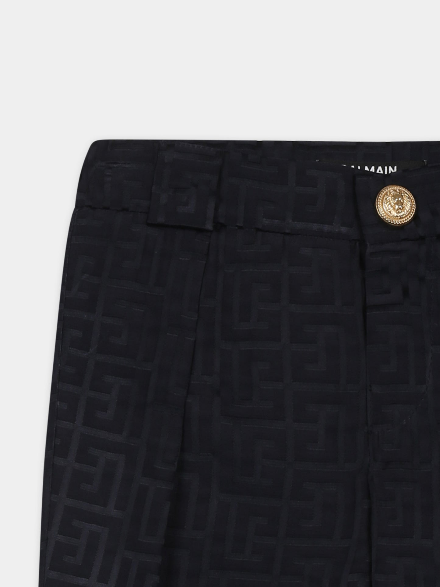 Pantaloni blu per neonato con iconico labirinto