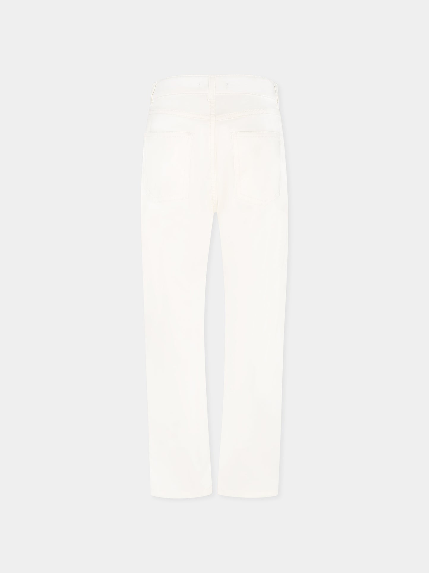 Pantaloni avorio per bambino con iconico labirinto
