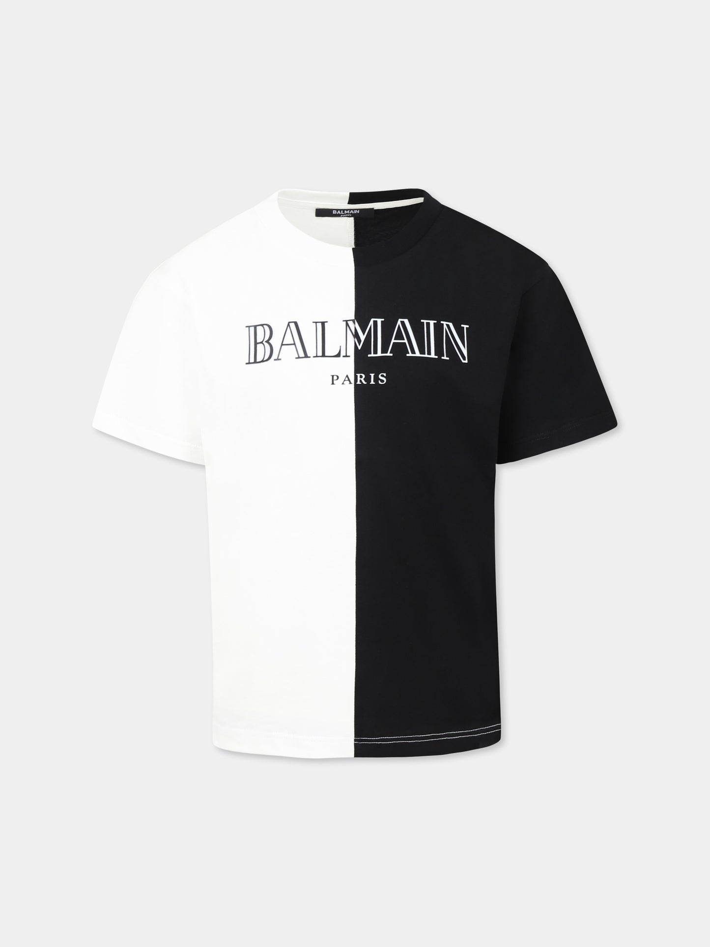 T-shirt multicolor per bambini con logo