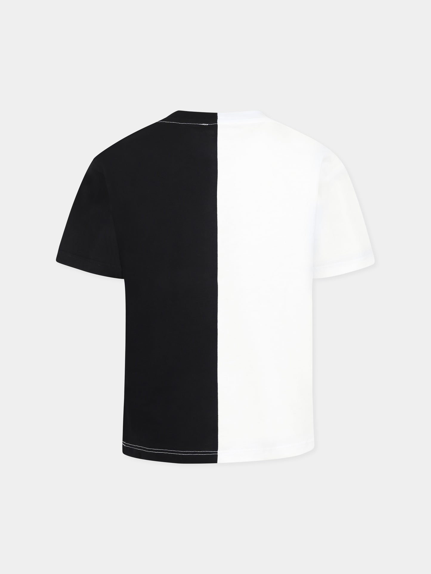 T-shirt multicolor per bambini con logo