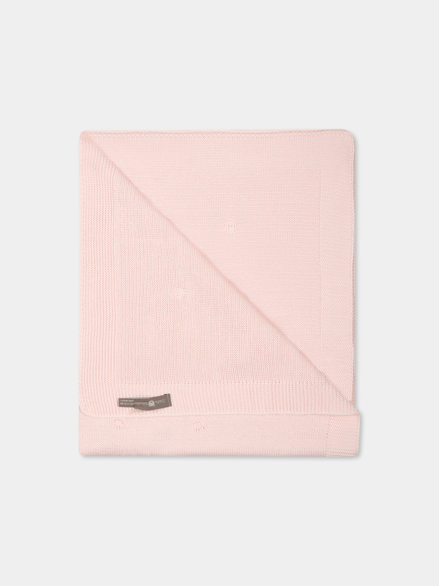 Coperta rosa per neonata con pois,Little Bear,1105 CIPRIA