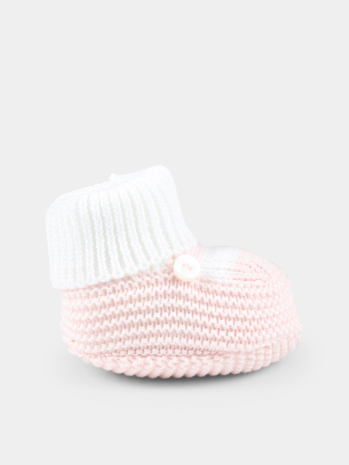 Babbucce rosa per neonata,Little Bear,1137 BIANCO/CIPRIA