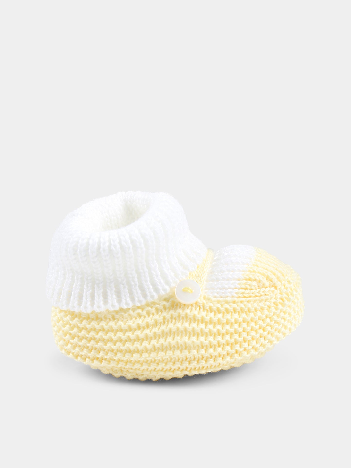 Babbucce gialle per neonati,Little Bear,1137 BIANCO/GIALLO