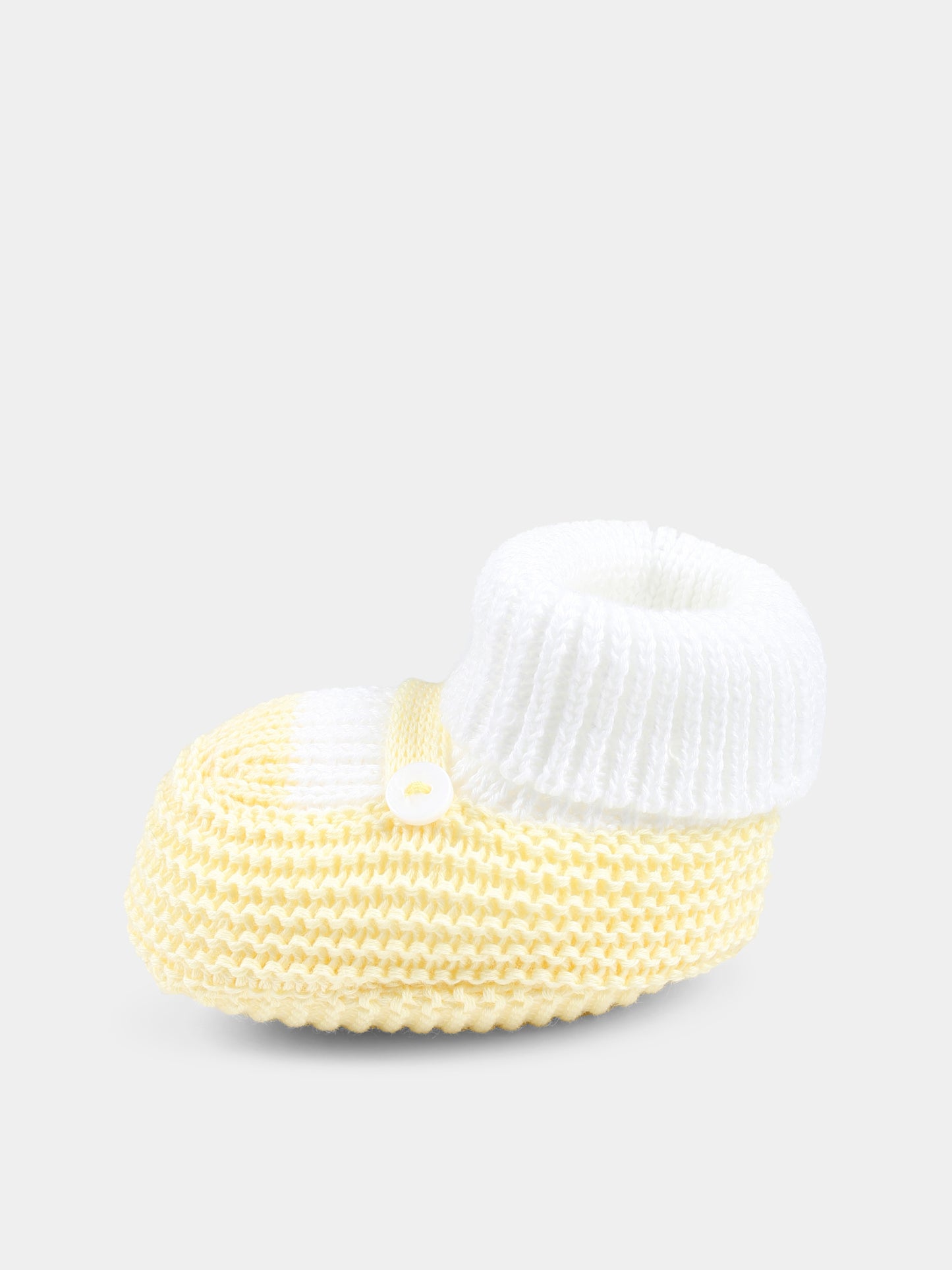 Babbucce gialle per neonati,Little Bear,1137 BIANCO/GIALLO