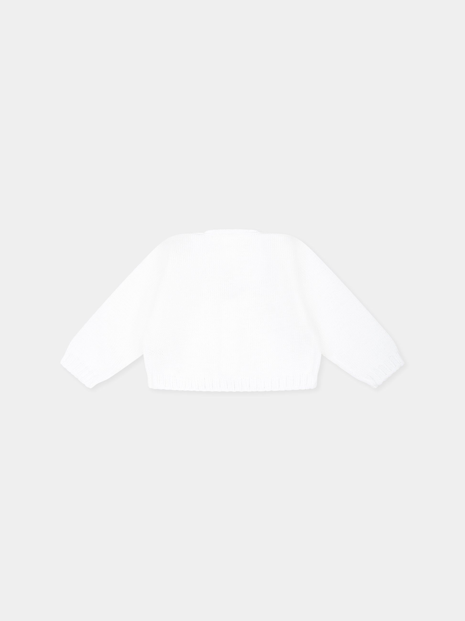 Cardigan bianco per neonati,Little Bear,1001 BIANCO