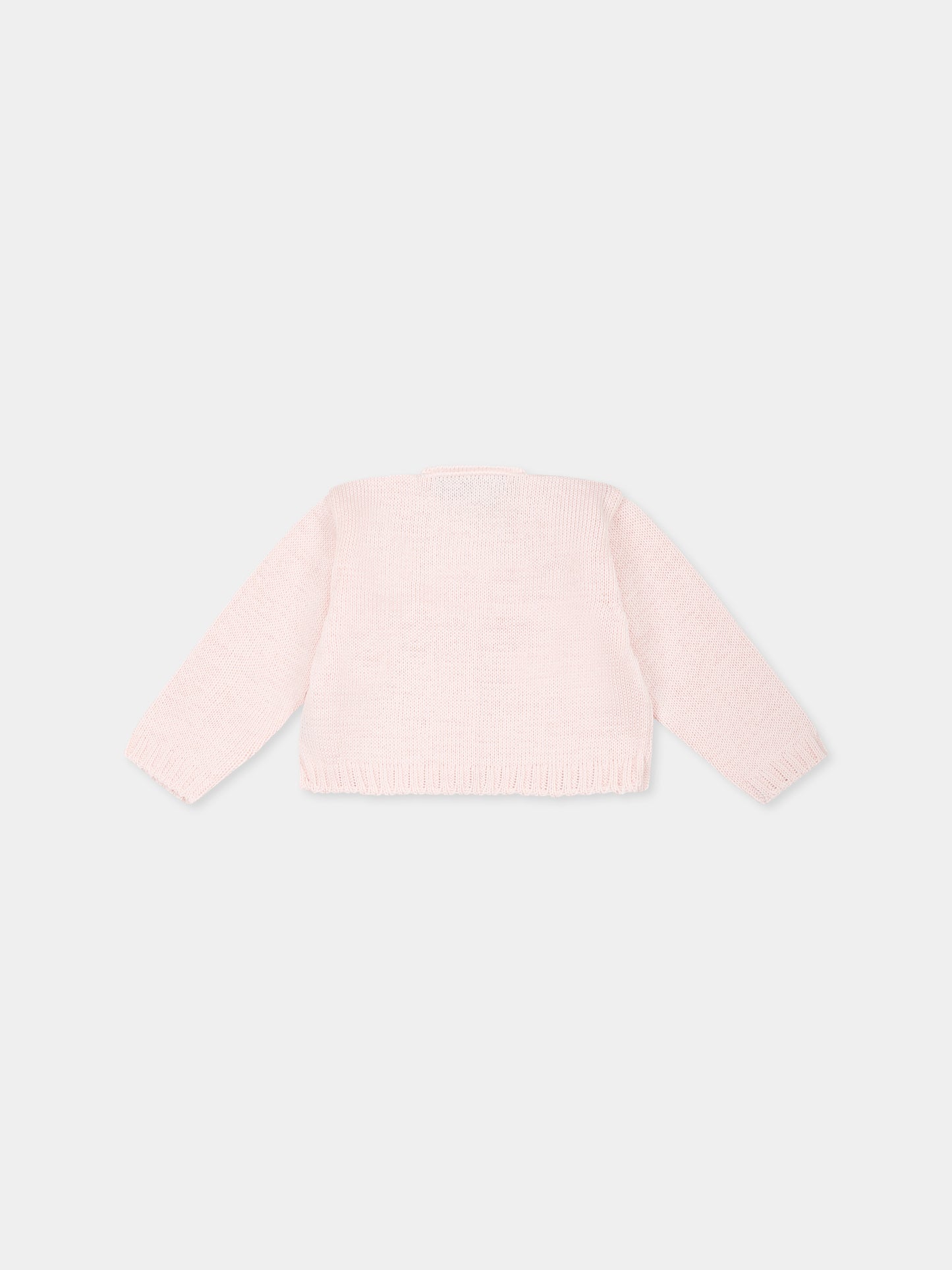 Cardigan rosa per neonata
