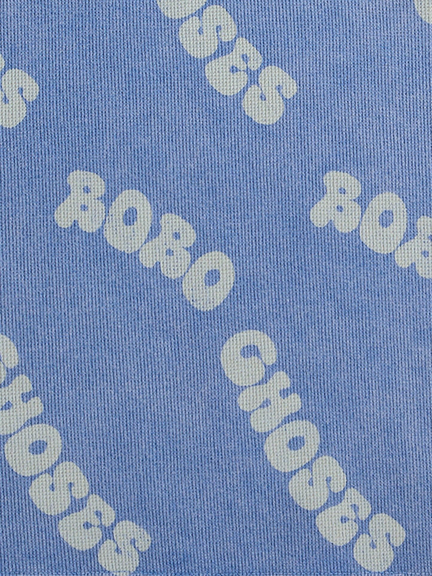 Polo celeste per bambino con logo all over,Bobo Choses,B125AC018