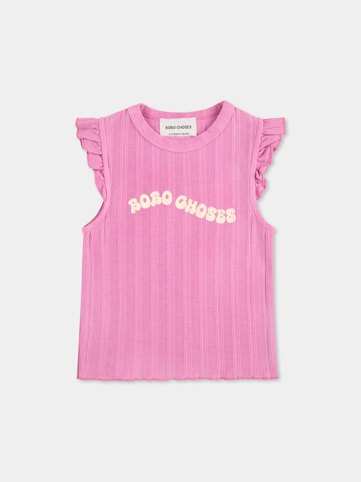 Canotta rosa per bambina con logo