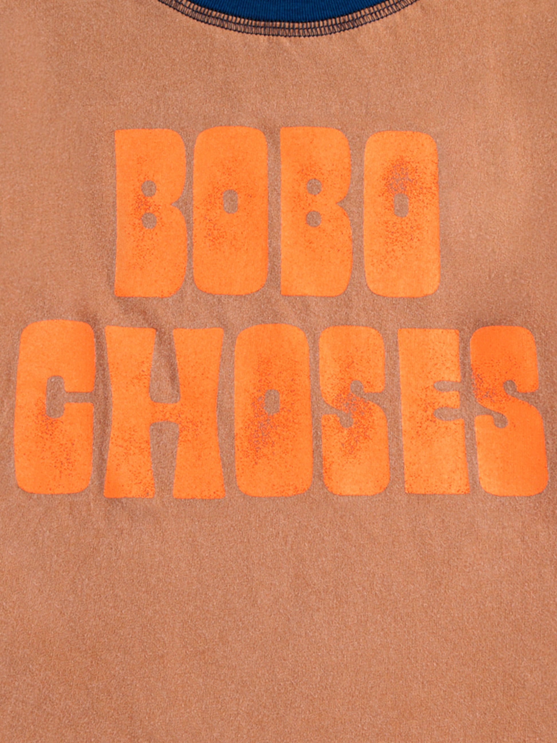 T-shirt marrone per bambini con logo,Bobo Choses,B125AC124