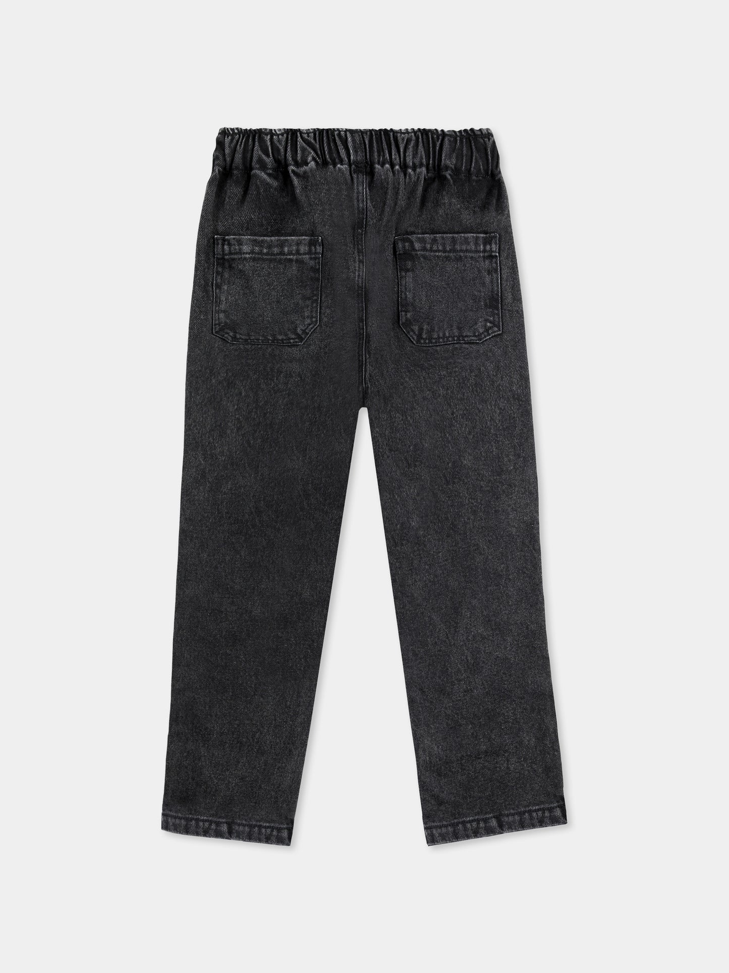 Jeans neri per bambini con logo,Bobo Choses,B125AC084