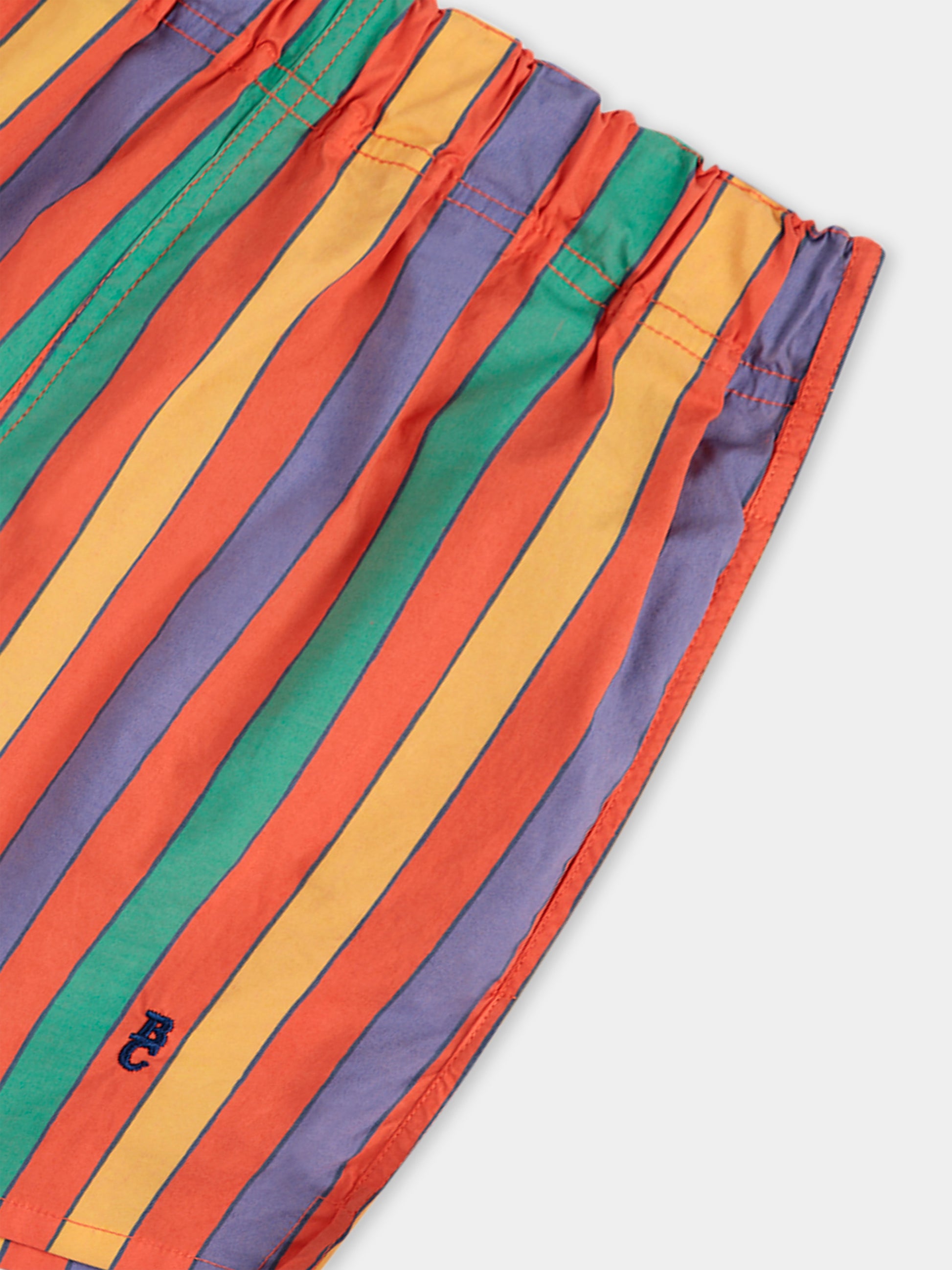 Shorts multicolor per bambini con logo,Bobo Choses,B125AC062