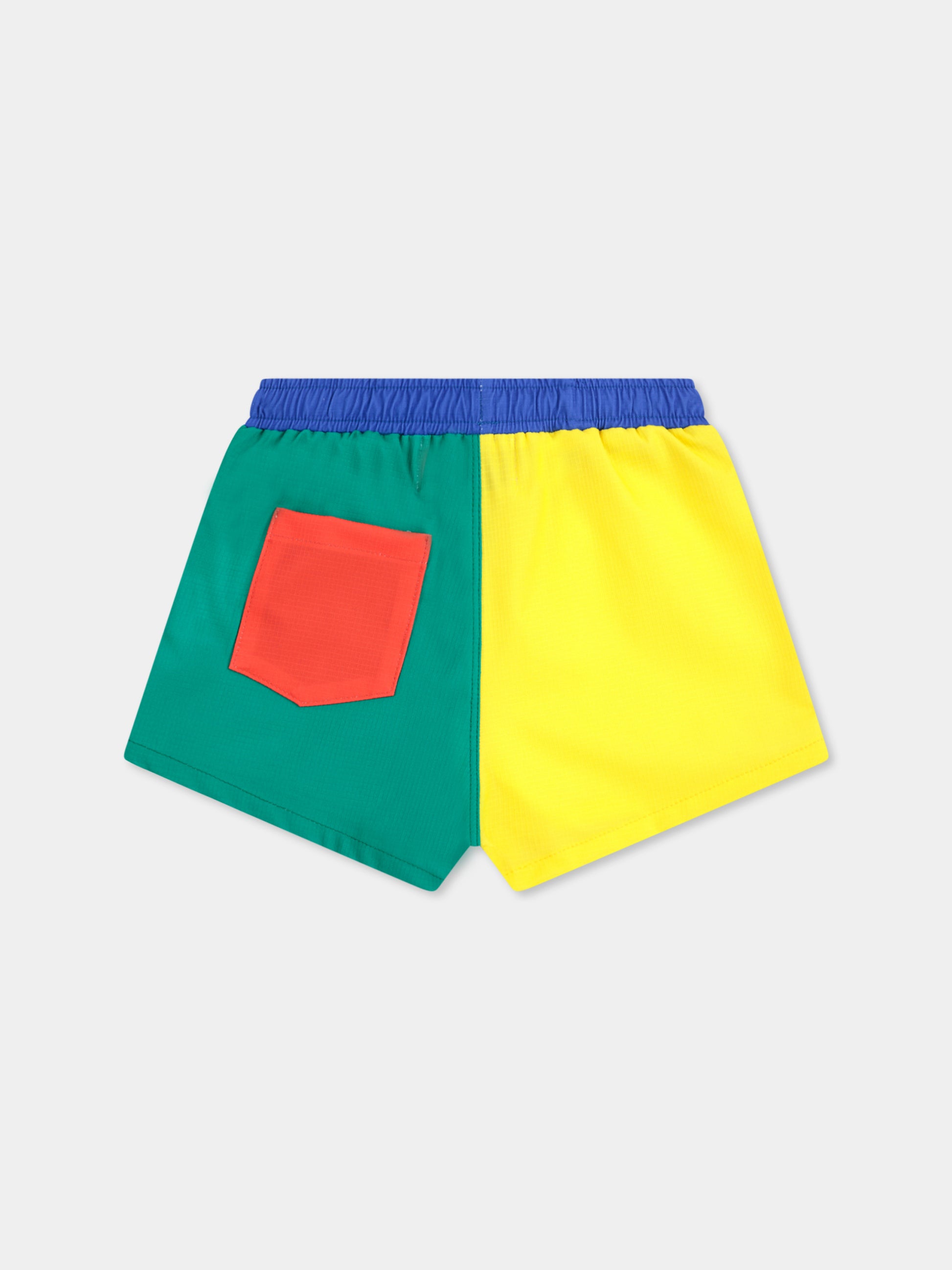 Boxer mare multicolor per neonato con logo,Bobo Choses,B125AB101