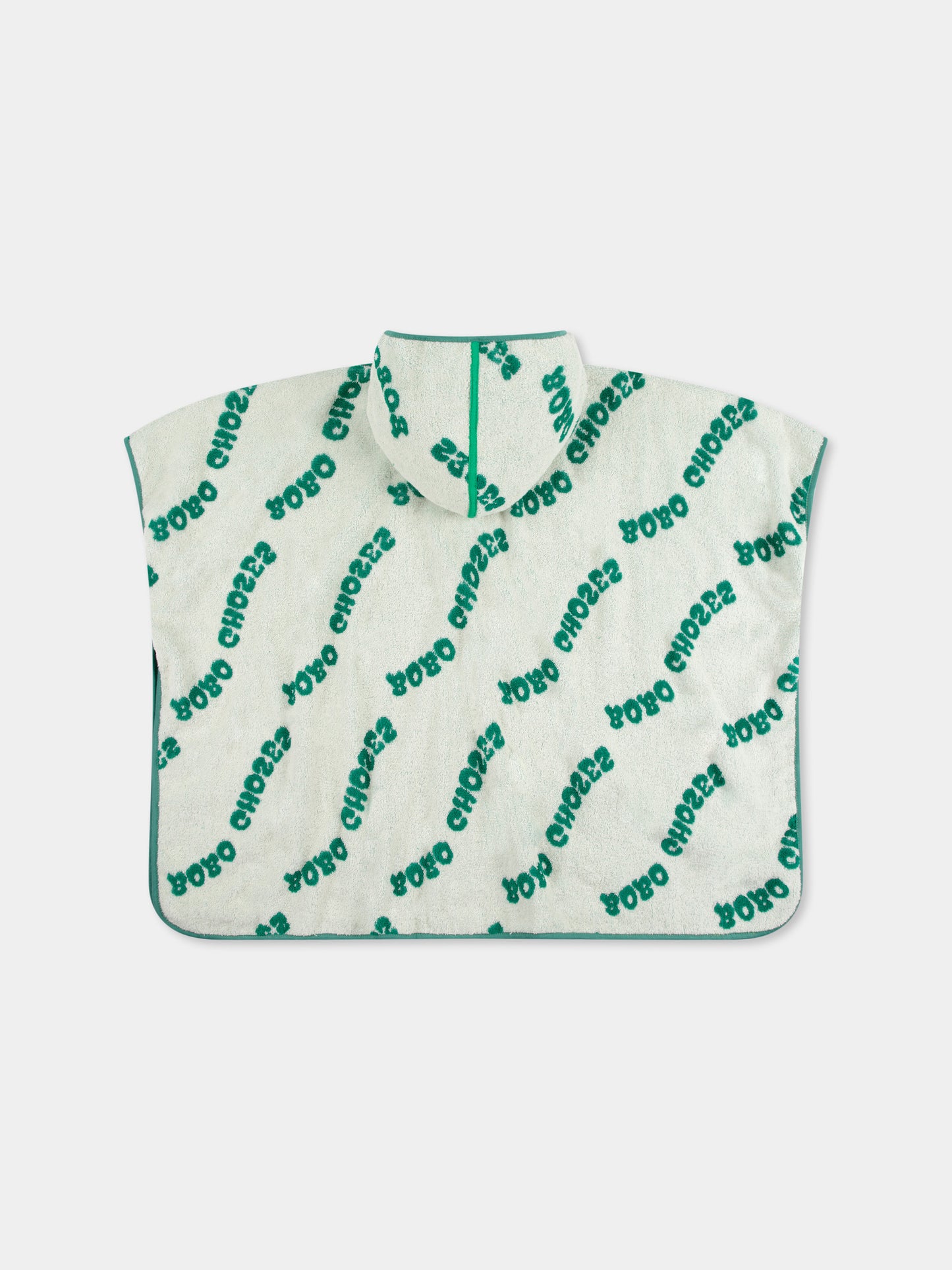 Accappatoio avorio per bambini con logo all over,Bobo Choses,B125AI034