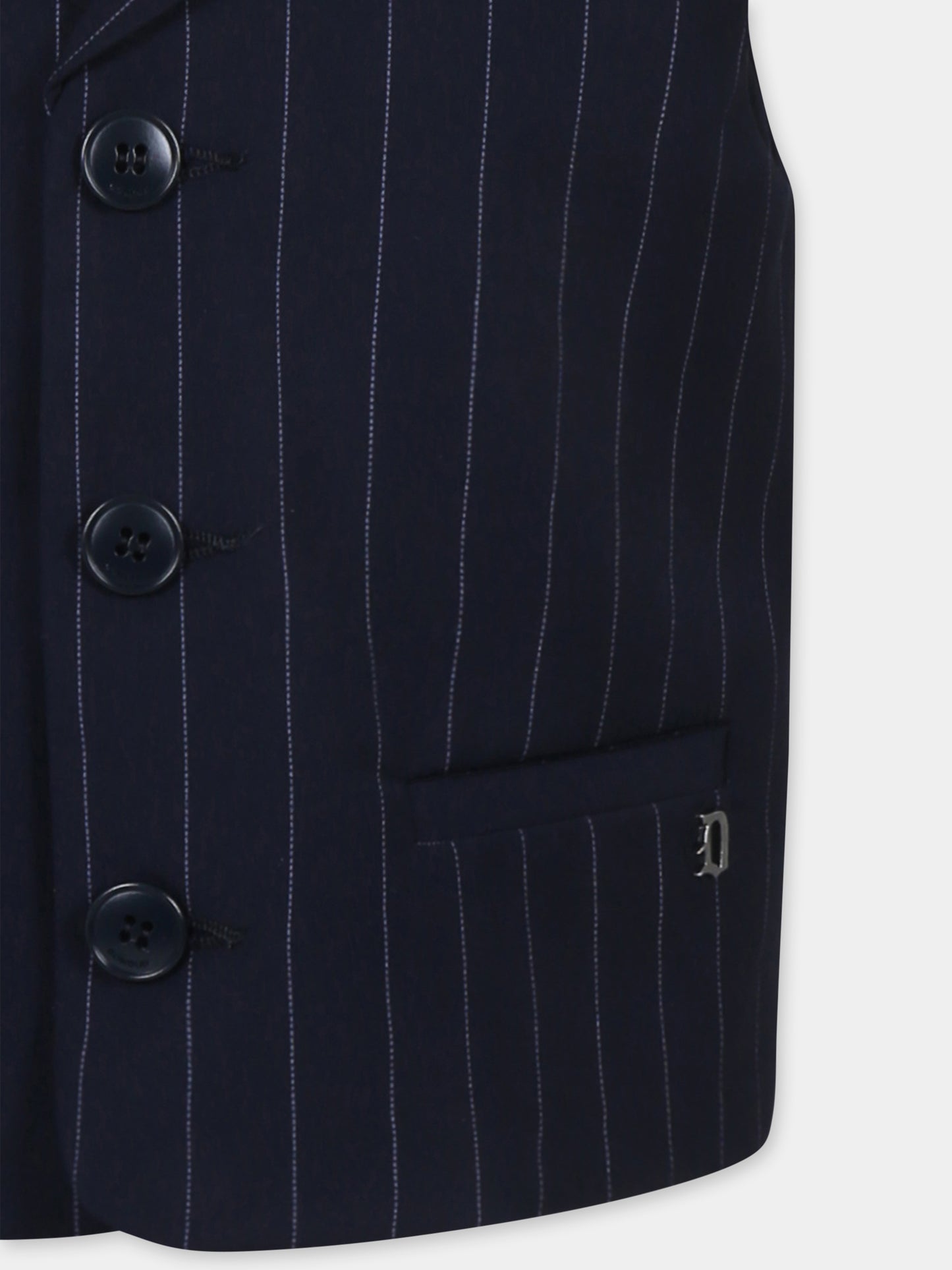 Panciotto blu per bambino con logo