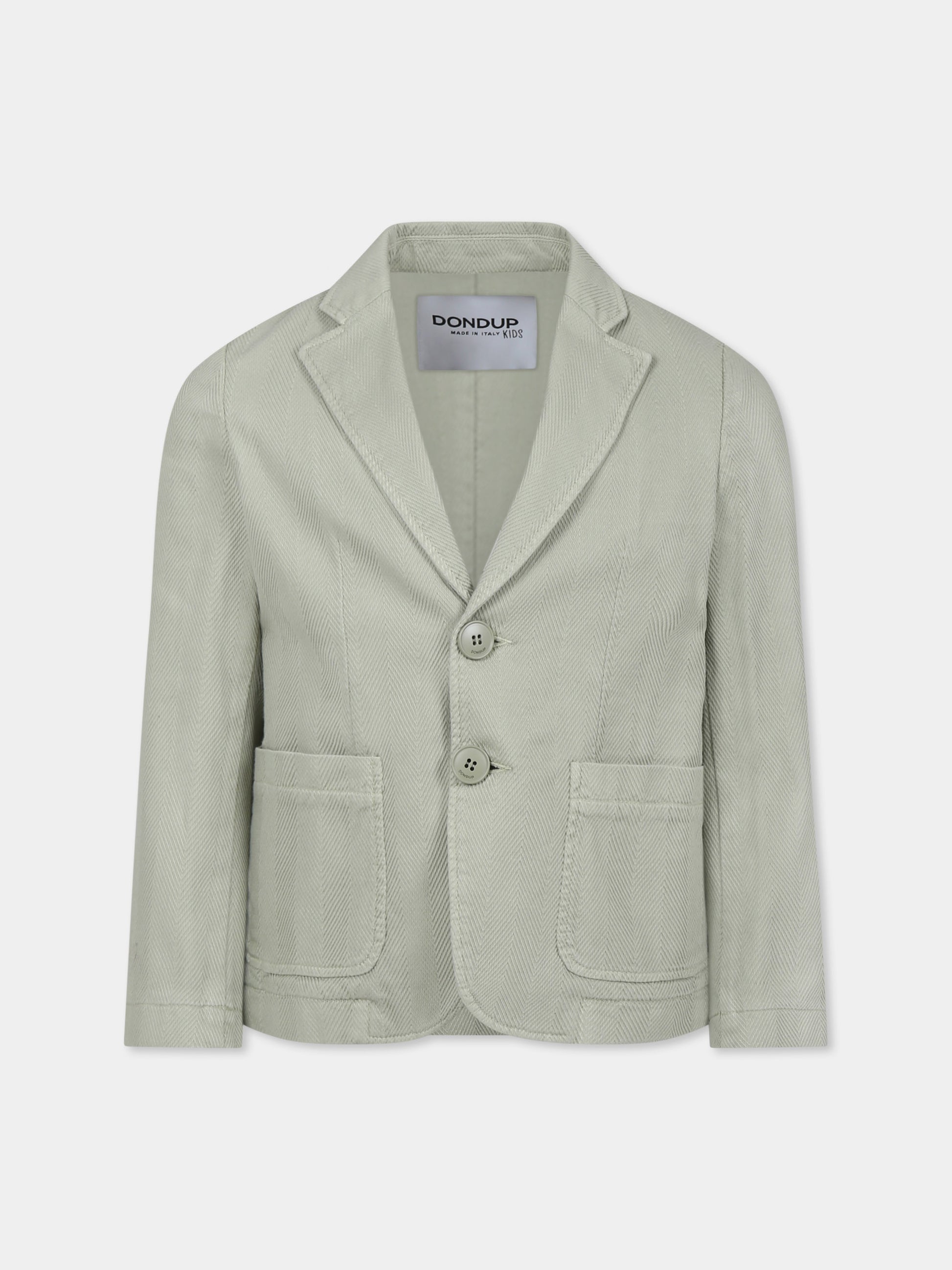 Giacca verde per bambino con logo,Dondup Kids,DMGC015 0 CE017 1052