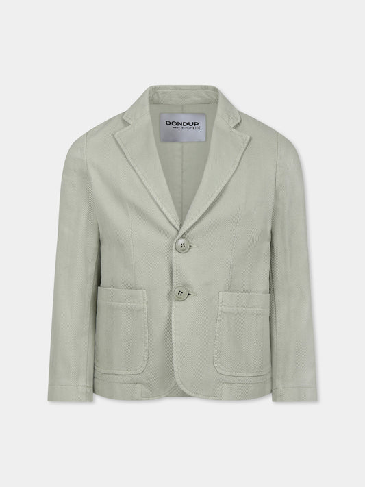 Giacca verde per bambino con logo,Dondup Kids,DMGC015 0 CE017 1052