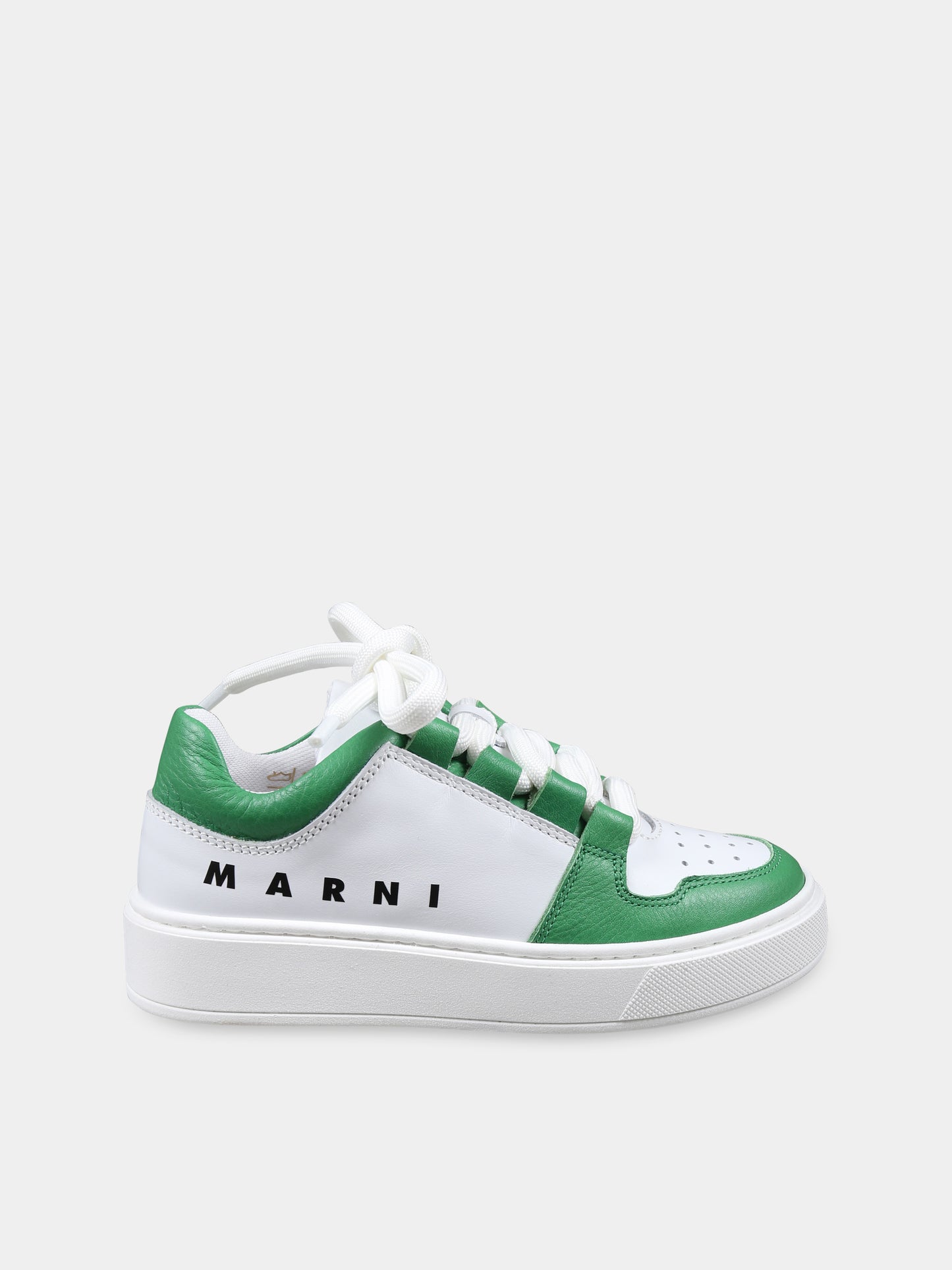 Sneakers bianche per bambini con logo,Marni Kids,79573 2