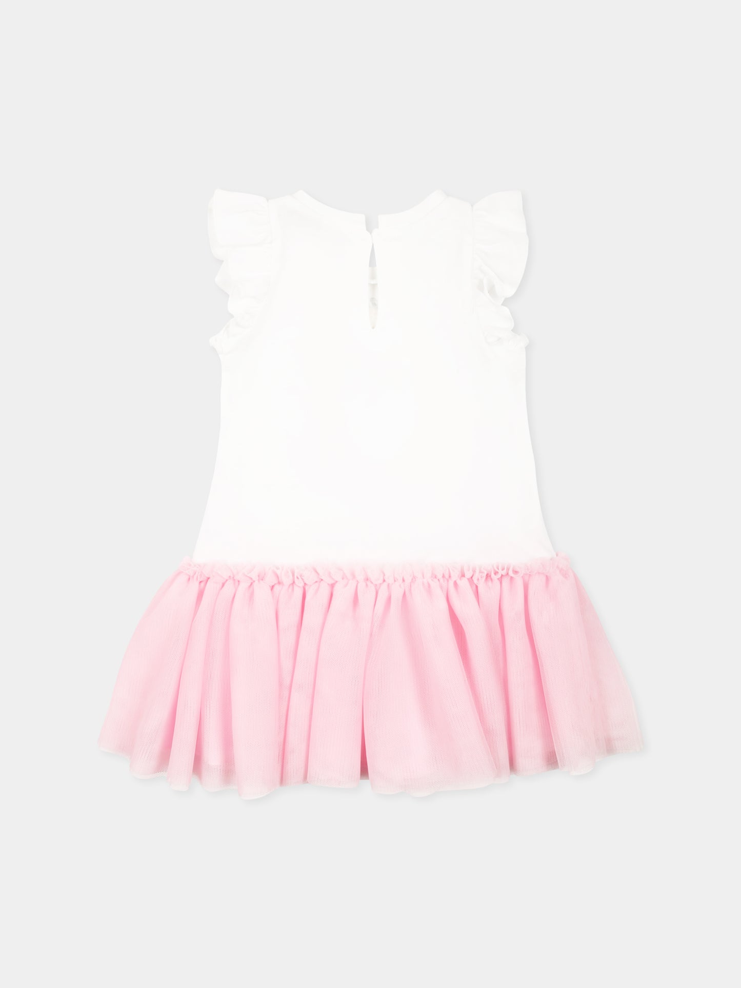 Vestito multicolor per neonata con Alice nel Paese delle Meraviglie