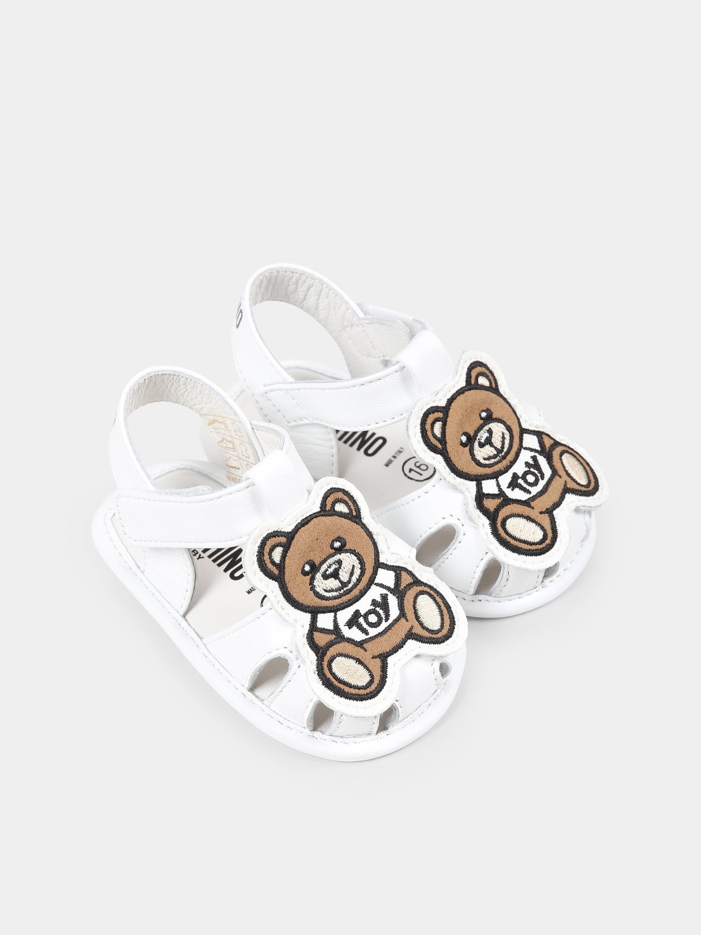 Ragnetti bianchi per neonati con Teddy Bear