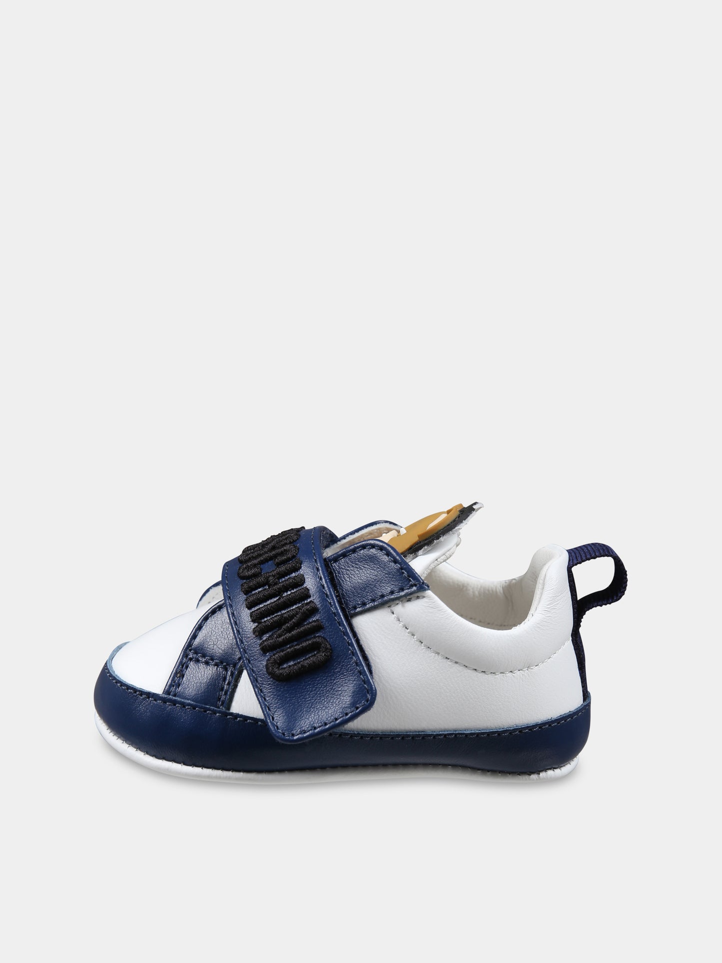 Sneakers blu per neonato con Teddy Bear,Moschino Kids,80398 3