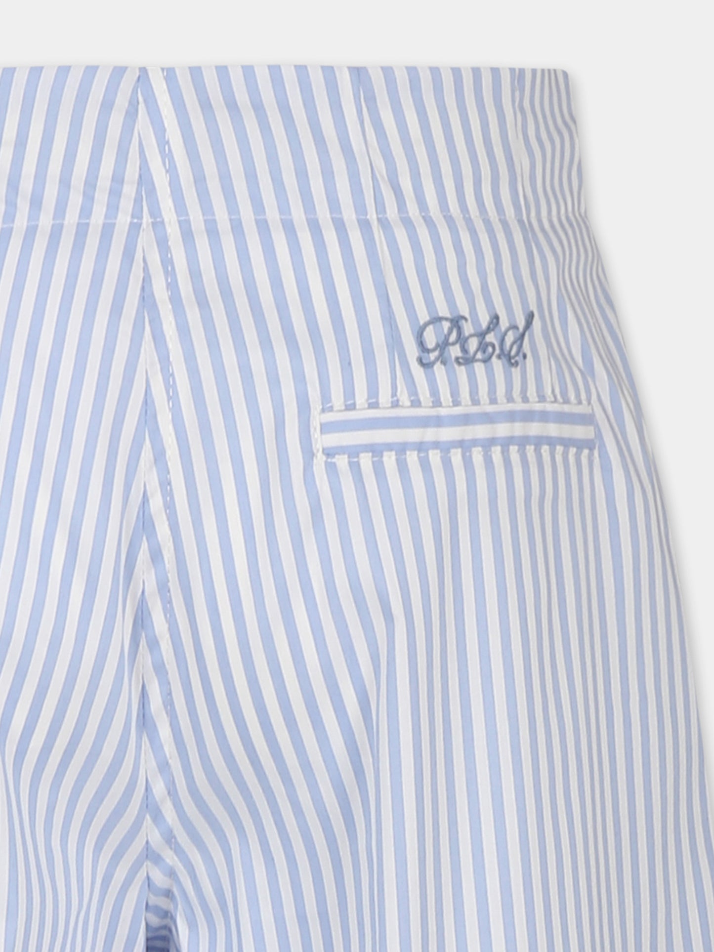 Pantaloni celesti per bambina con logo,Philosophy,I1E414 5146 P152