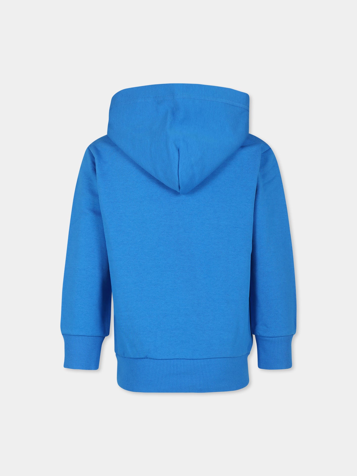 Felpa azzurra per bambino con logo,Diesel,J01775 KYAXZ K881