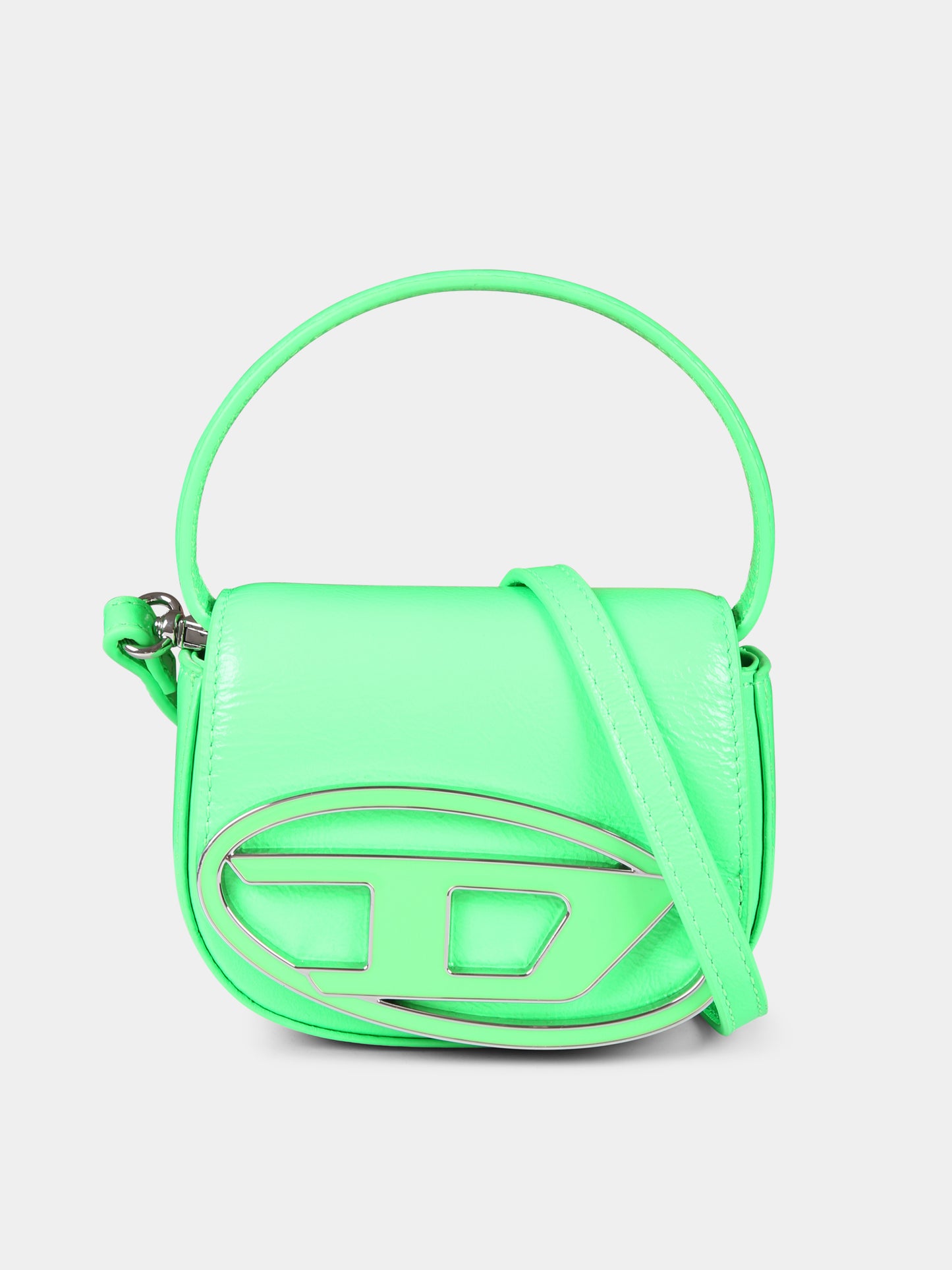 Borsa verde per bambina con logo,Diesel,J01572 P3193 T7451