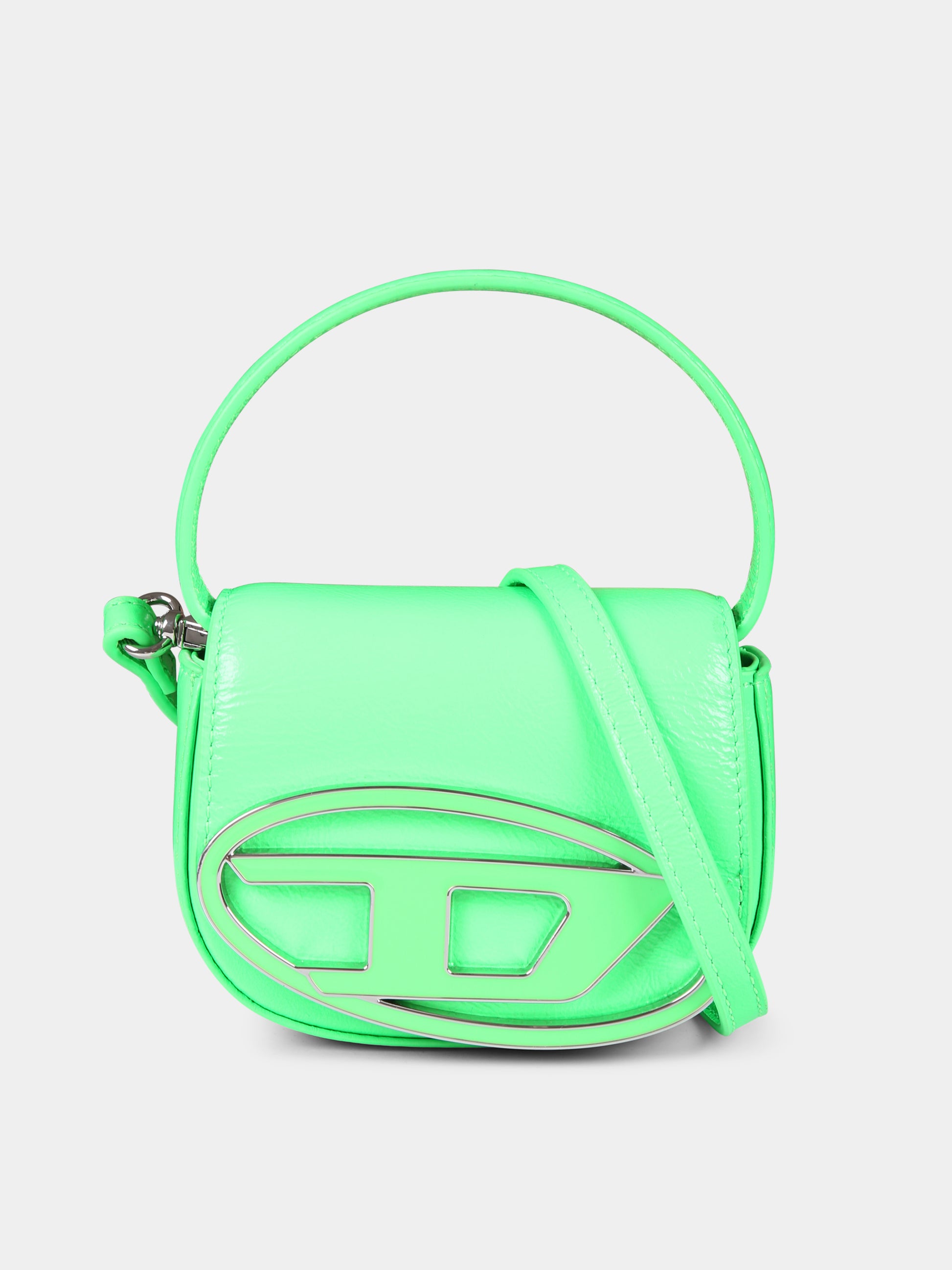 Borsa verde per bambina con logo,Diesel,J01572 P3193 T7451