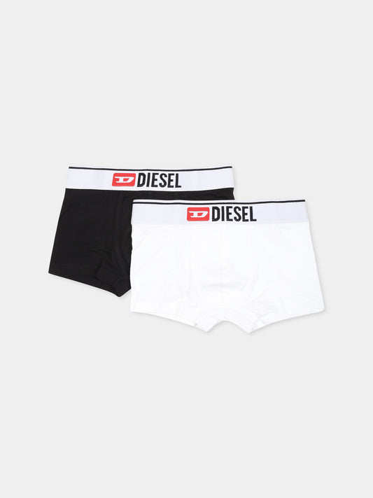 Set boxer multicolor per bambino con logo,Diesel,J01716 KYATR K10A2