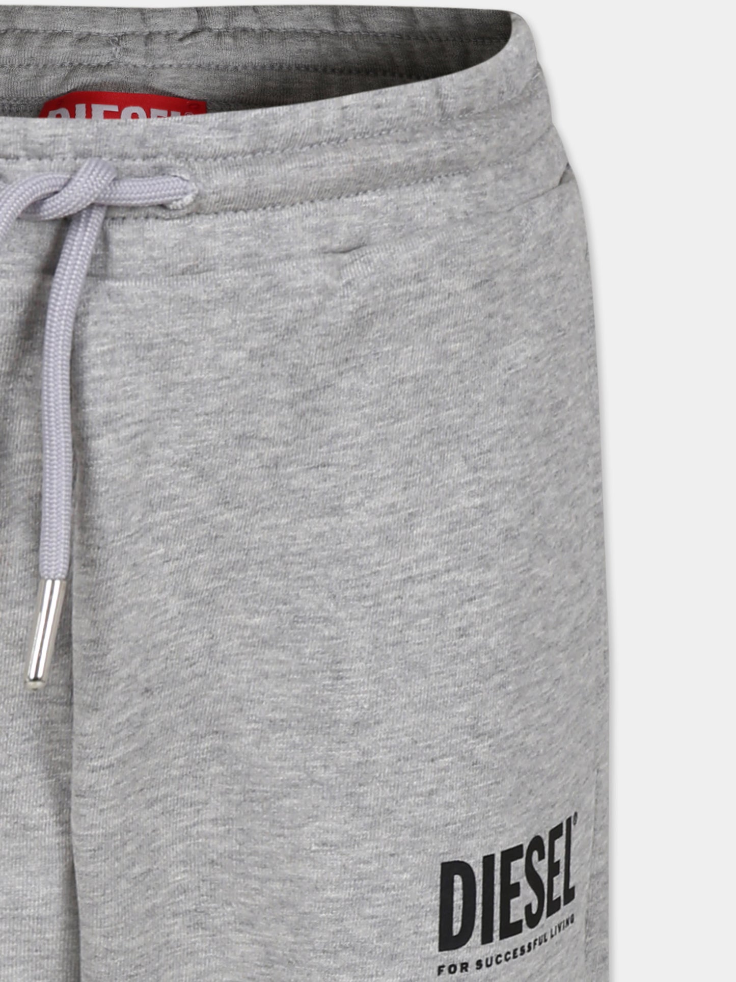 Pantaloni grigi per bambino con logo,Diesel,J01544 KYAVF K963