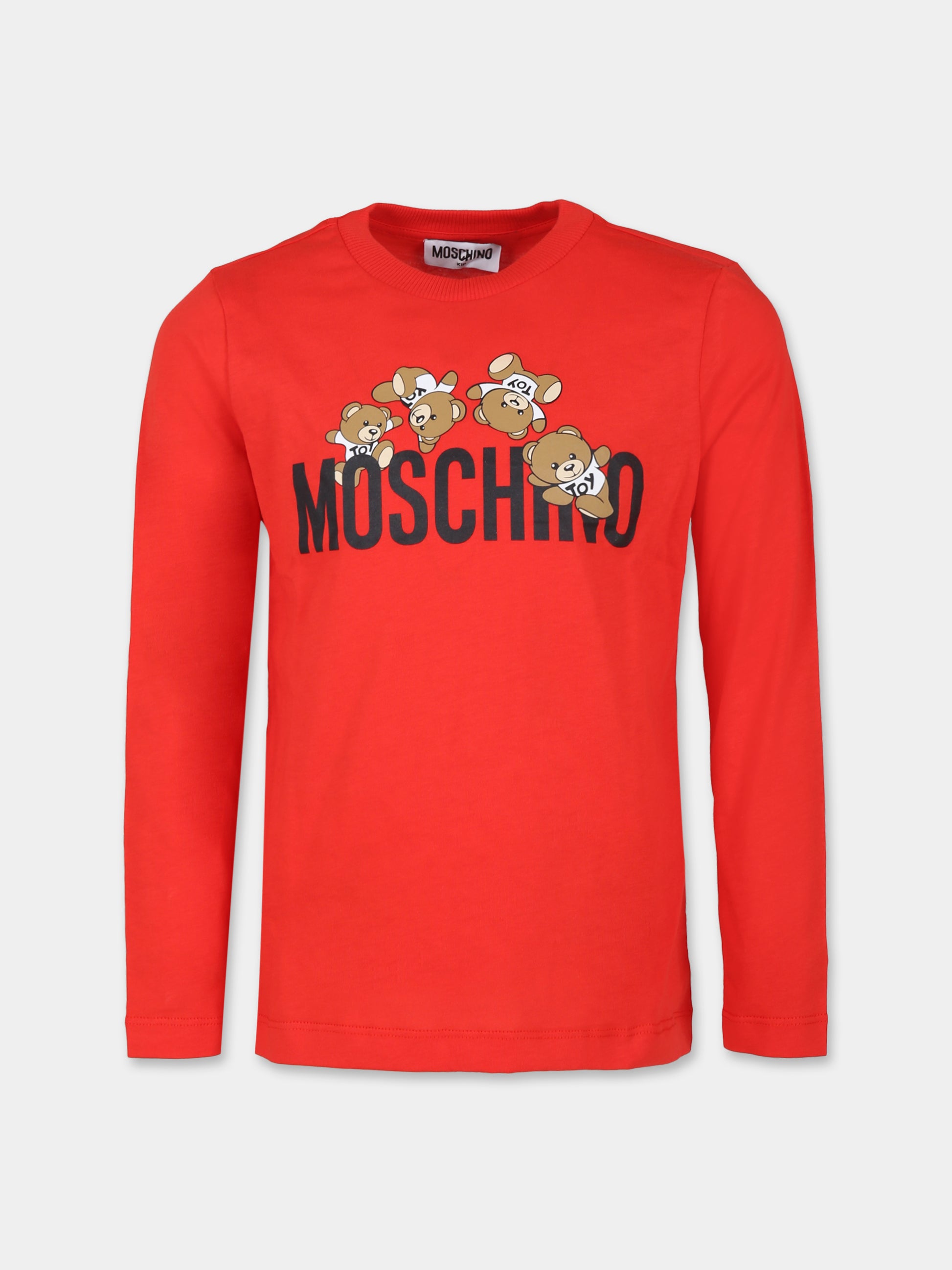 Set t-shirt multicolor per bambini con Teddy Bears,Moschino Kids,HSK024 LAA03 85268