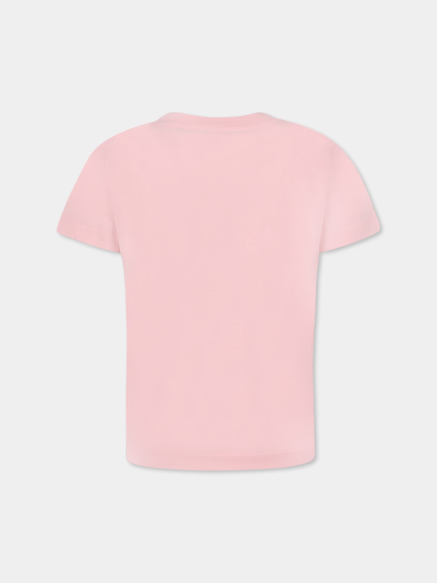 T-shirt rosa per bambina con Teddy Bear