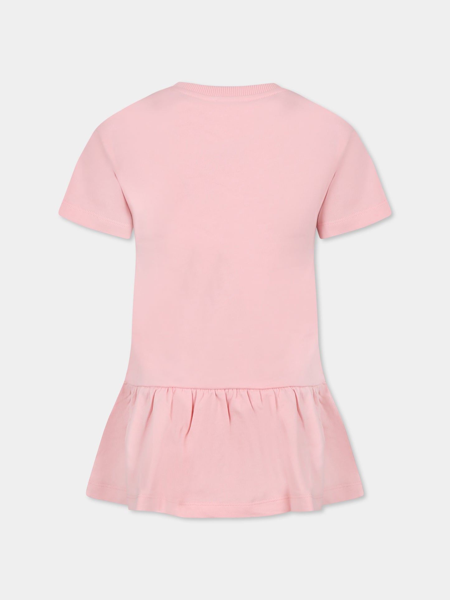 Vestito rosa per bambina con Teddy Bear