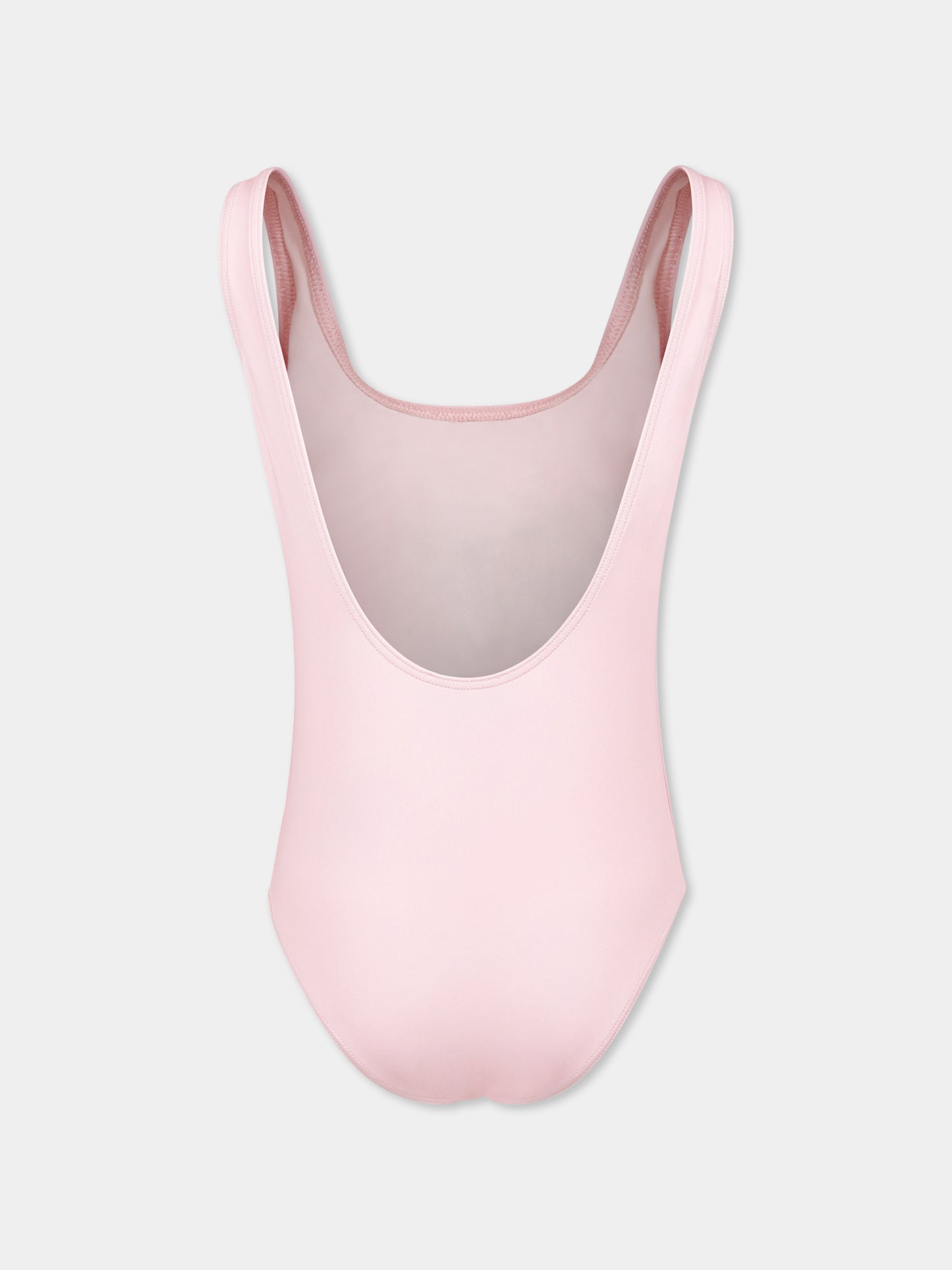 Costume intero rosa per bambina con Teddy Bear