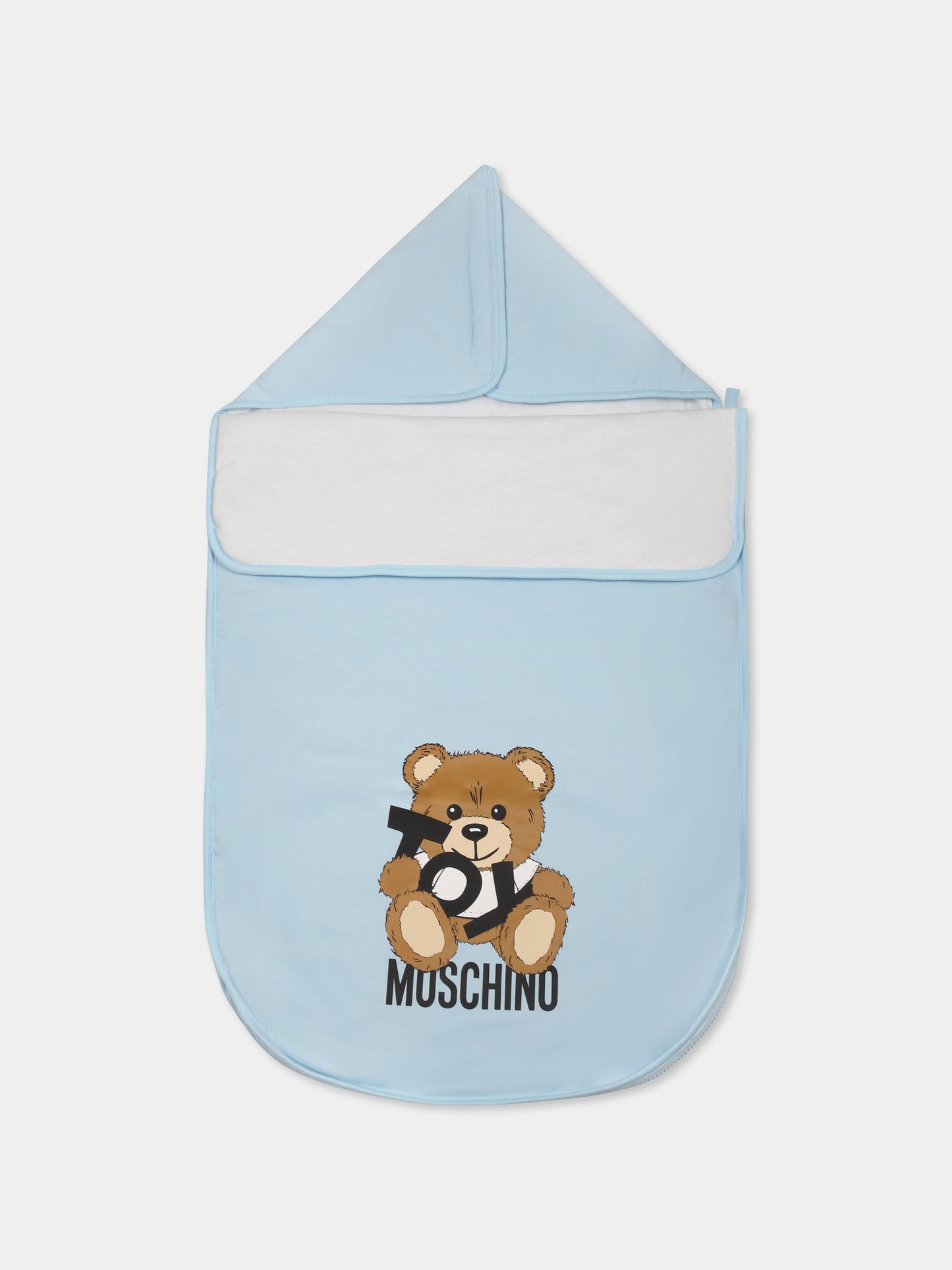 Sacco nanna celeste per neonato con Teddy Bear