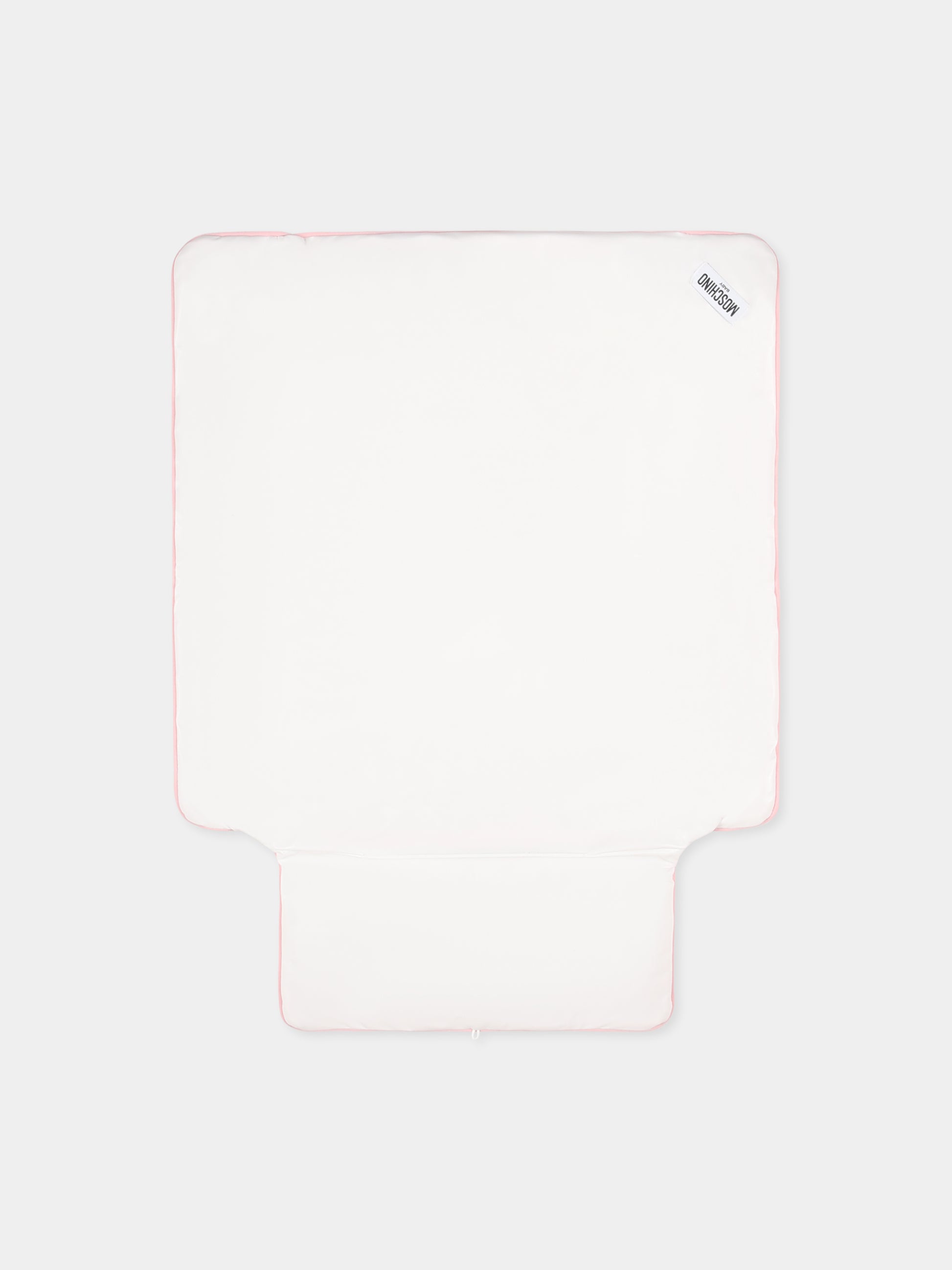 Borsa mamma rosa per neonata con Teddy Bear e arcobaleno,Moschino Kids,MPX03P LCA26 50209