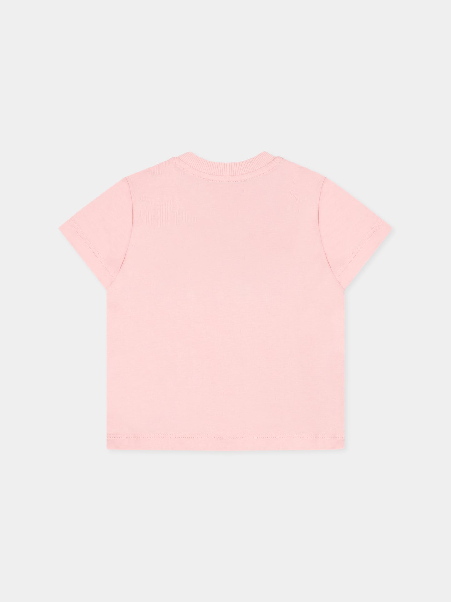 T-shirt rosa per neonata con tre Teddy Bears