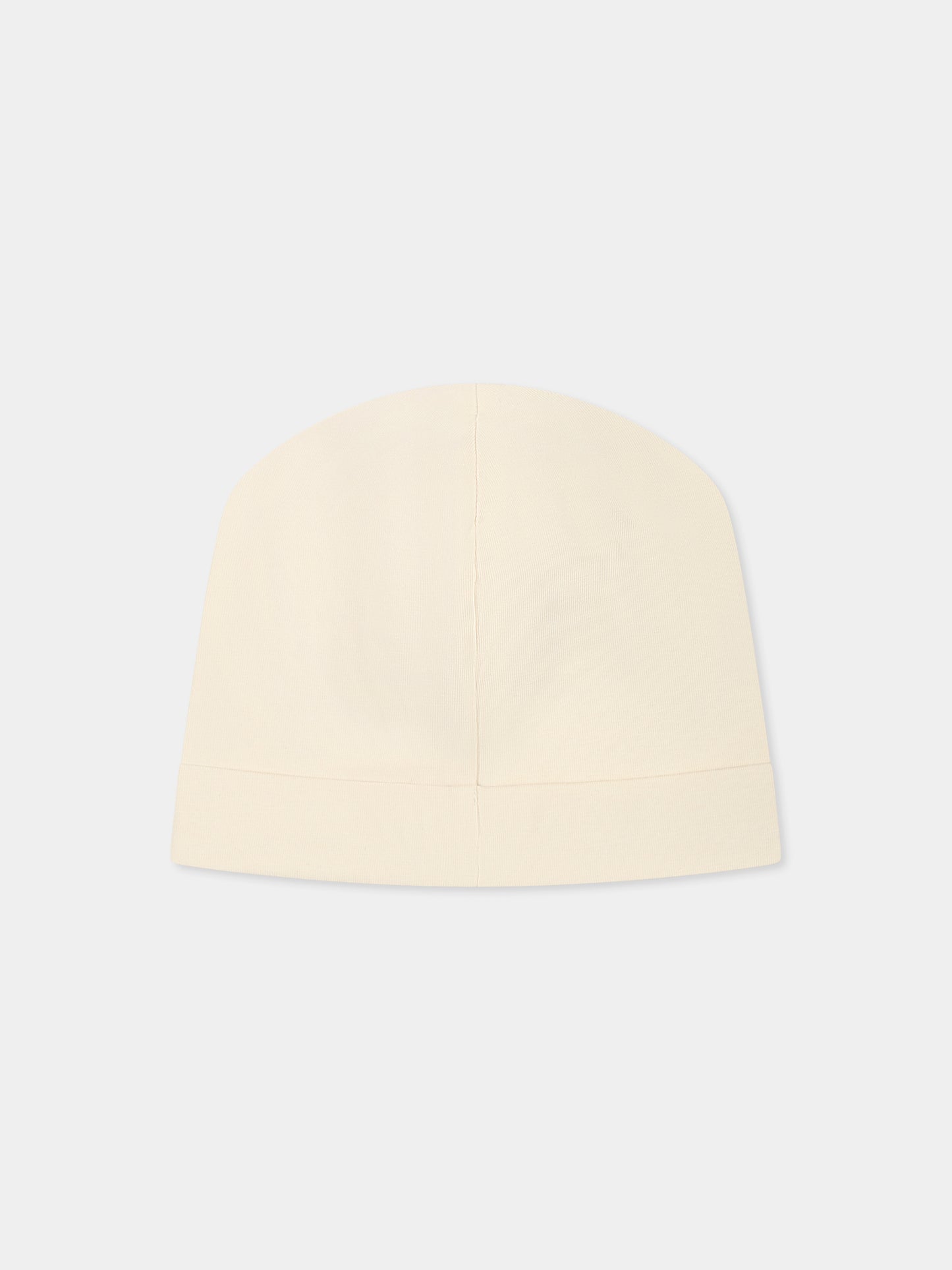 Berretto beige per neonati con Teddy Bear e logo,Moschino Kids,MUX05A LBA00 20404