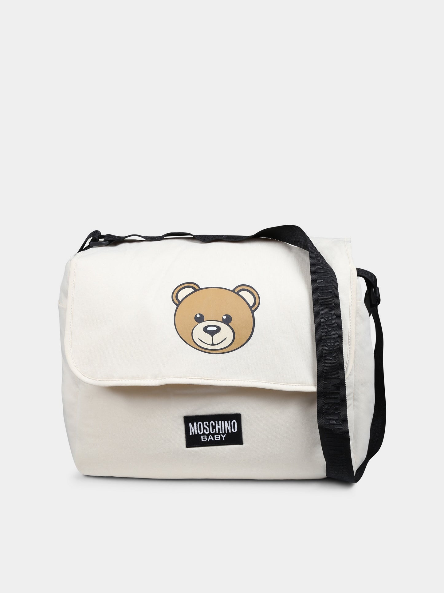 Borsa mamma beige per neonati con Teddy Bear