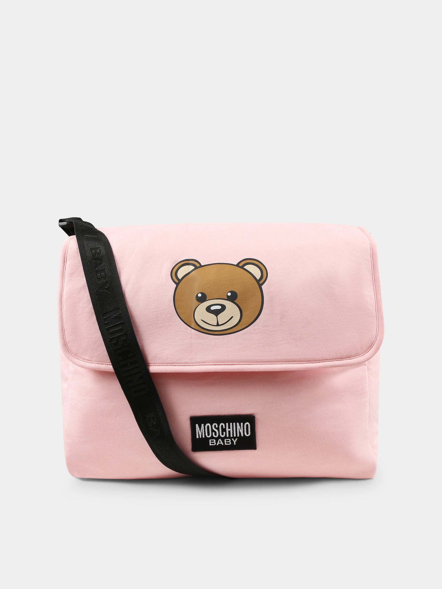 Borsa mamma rosa per neonata con Teddy Bear