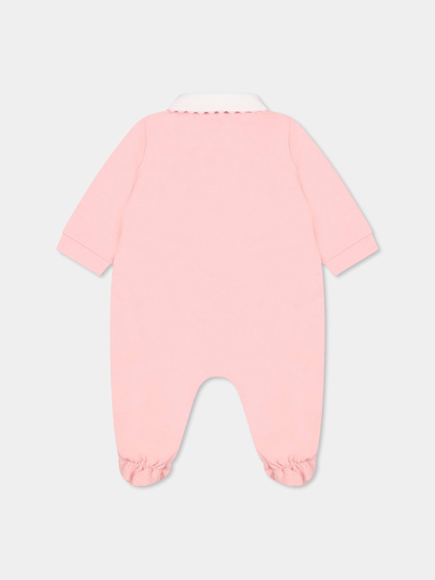 Tutina rosa per neonata con Teddy Bear,Moschino Kids,MUY07L LCA19 50209
