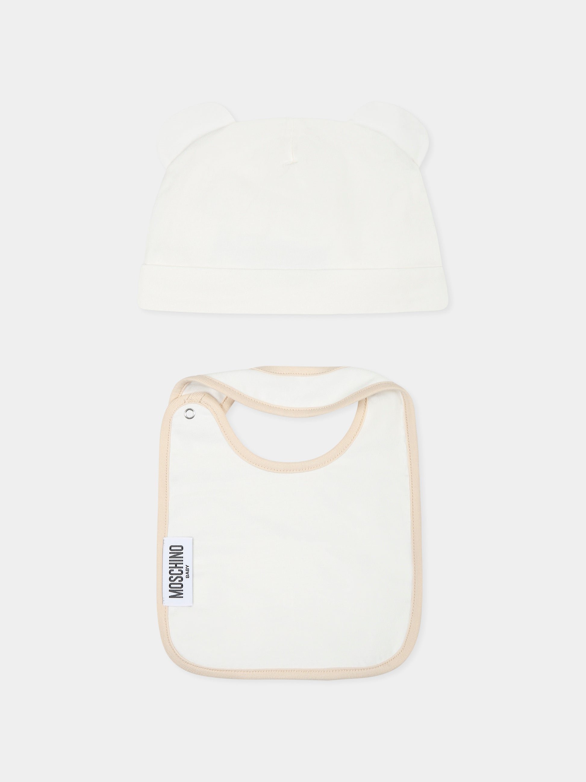 Set avorio per neonati con Teddy Bear beige,Moschino Kids,MUY07M LAA23 10063