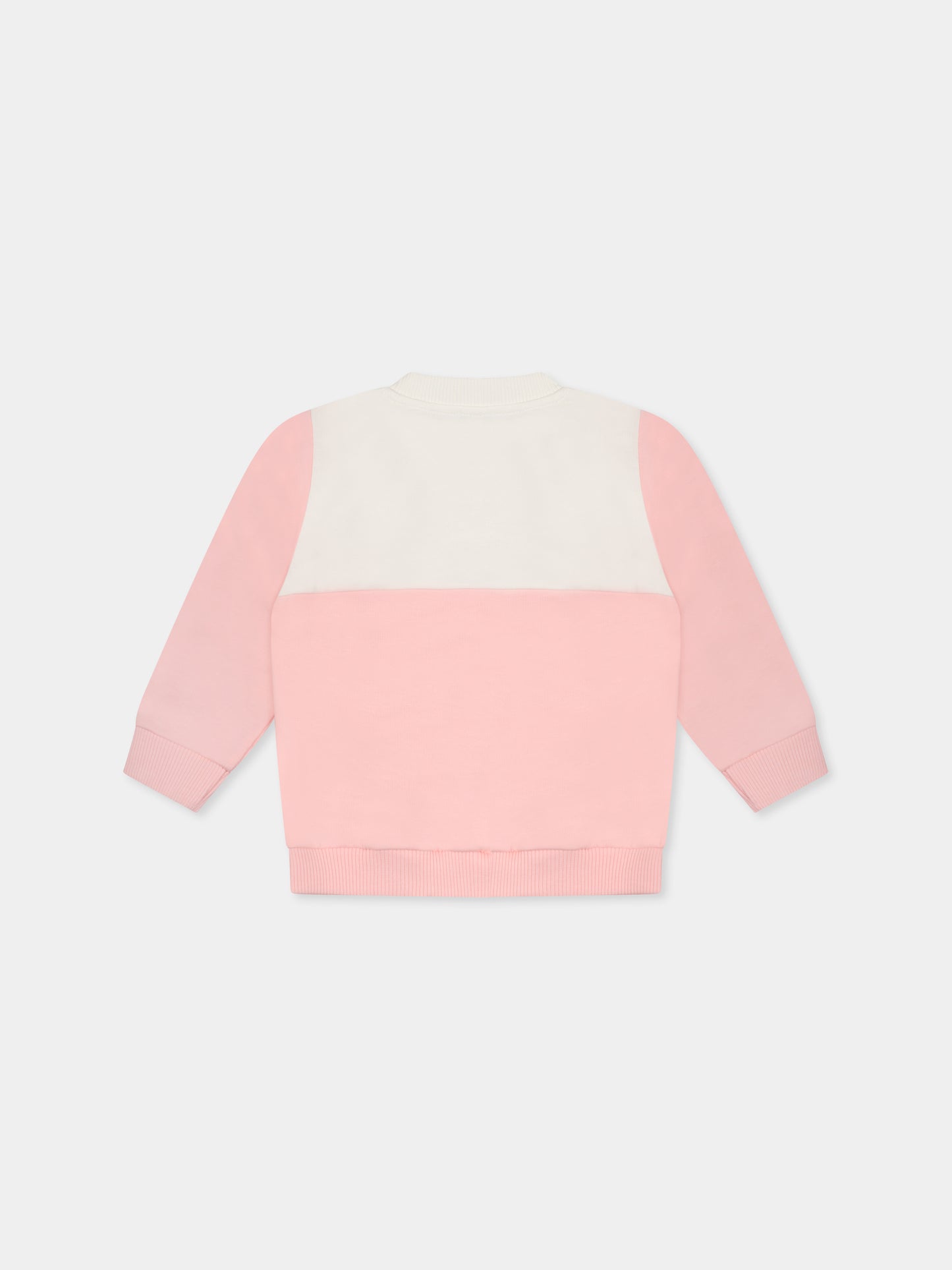 Felpa rosa per neonata con Teddy Bear